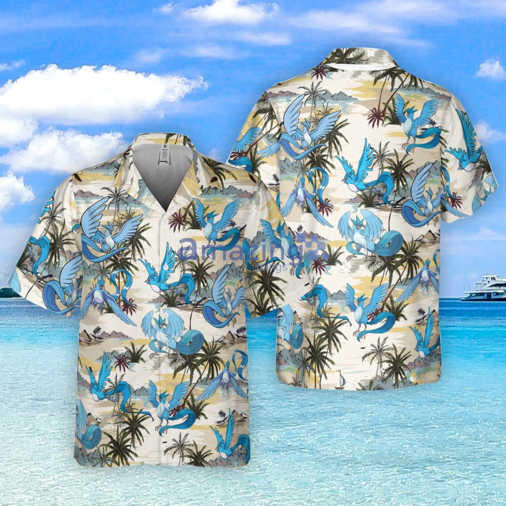 Articuno PKM Summer Gift For Men And Women Hawaiian Shirt Articuno Button Up Shirt Product Photo 1