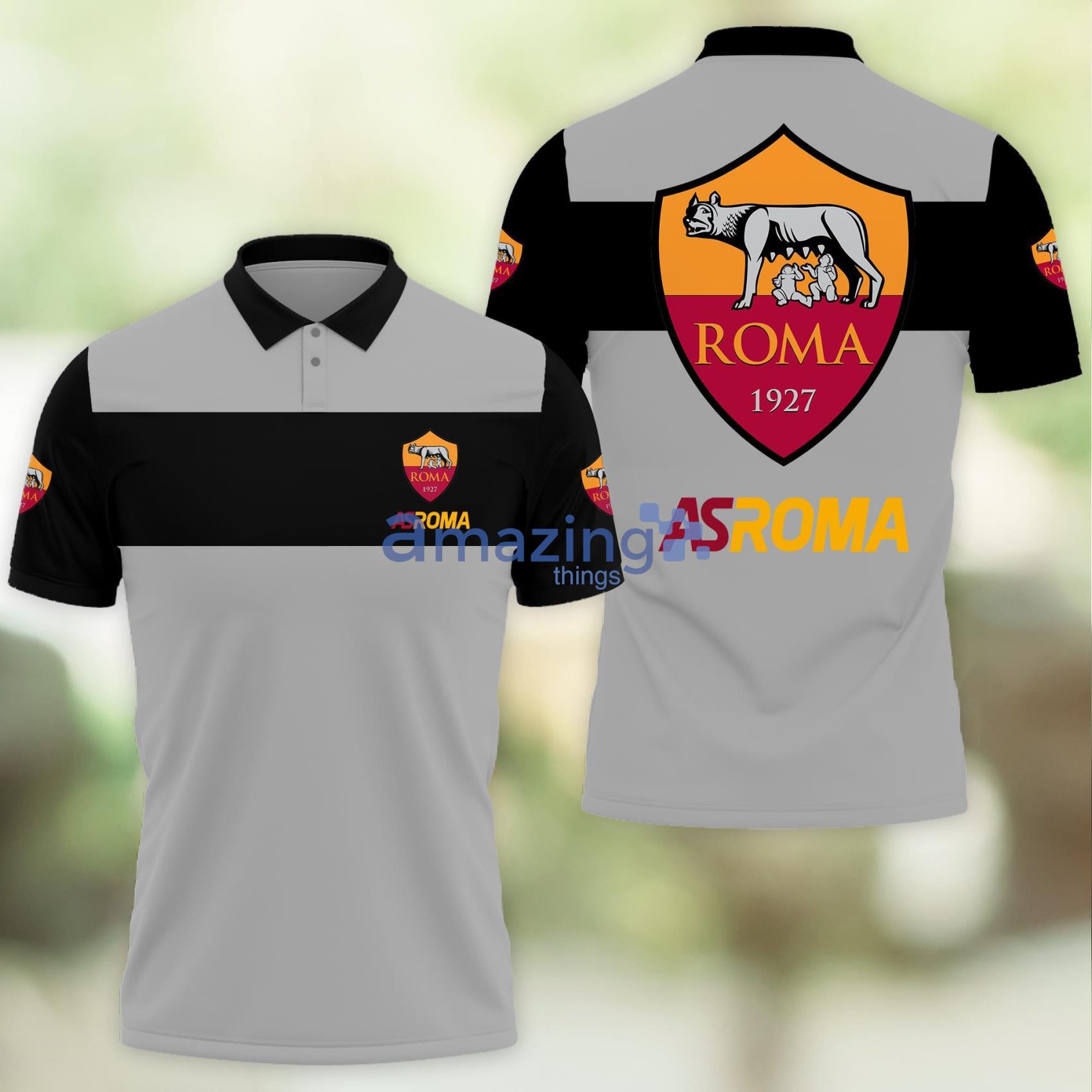 AS ROMA Ver 11 Polo Shirt Sport Gift For Fans Grey Product Photo 1 AS ROMA Ver 11 Polo Shirt Sport Gift For Fans Grey Product Photo 1