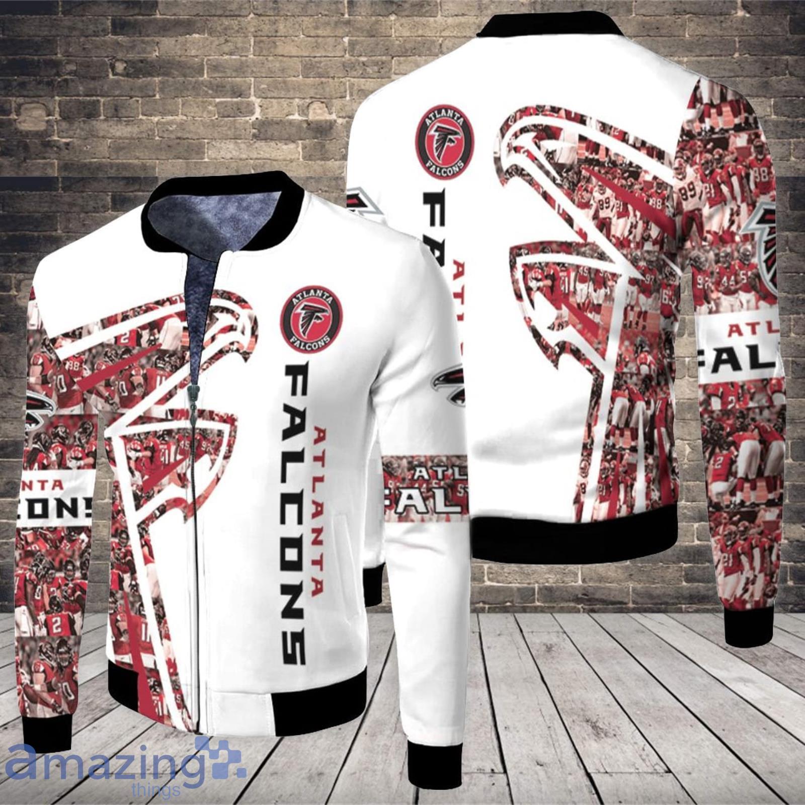 Atlanta Falcons 3D All Over Printed Fleece Bomber Jacket Product Photo 1