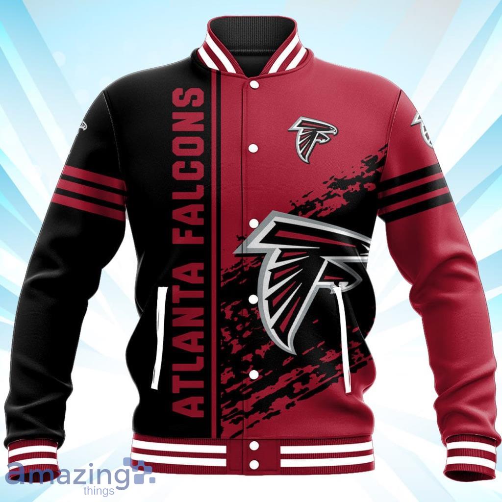 Atlanta Falcons Baseball Jacket Quarter Style NFL For Fans