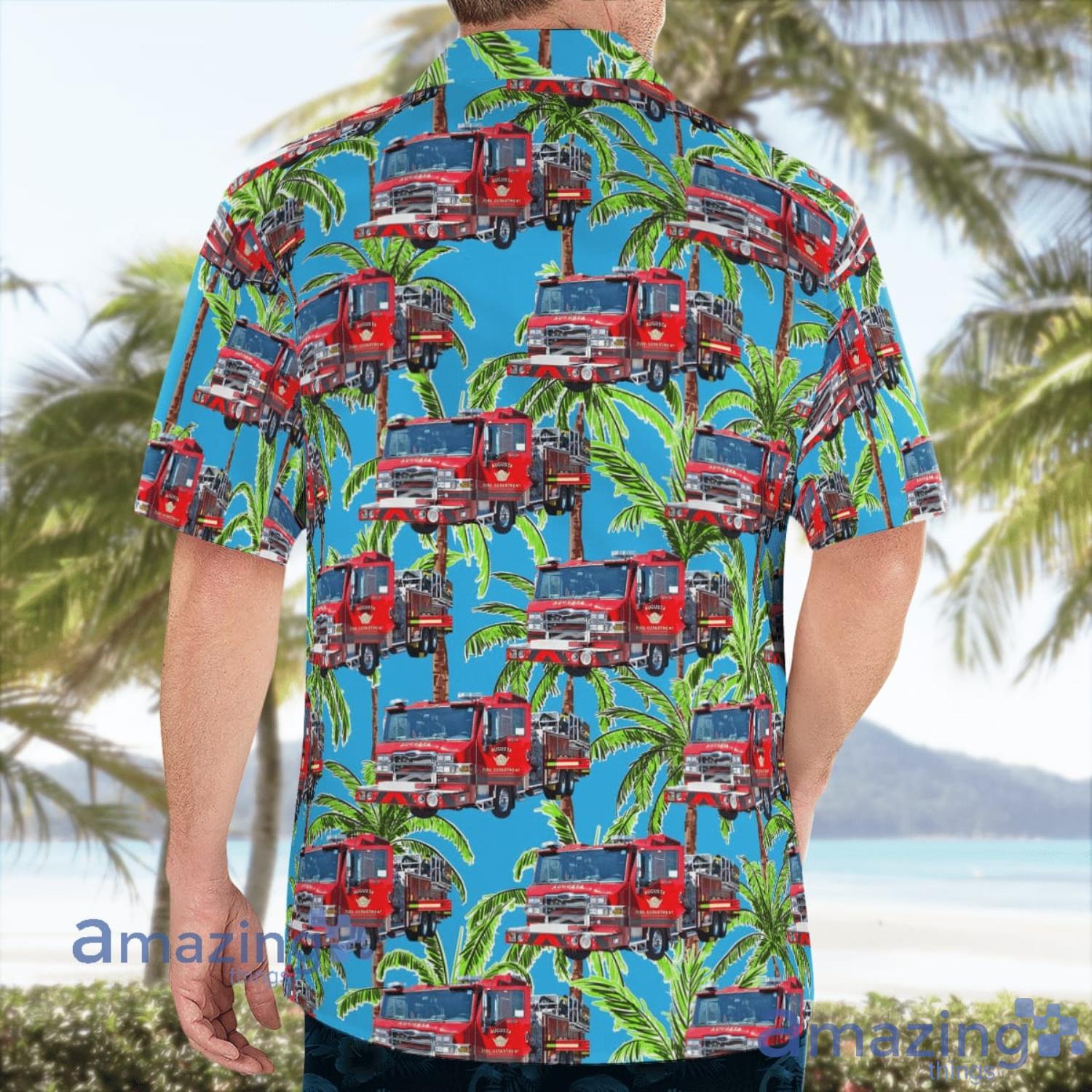 Augusta Georgia Fire EMA Aloha Hawaiian Shirt Summer Gift image Augusta Georgia Fire EMA Aloha Hawaiian Shirt Summer Gift Product Photo 4