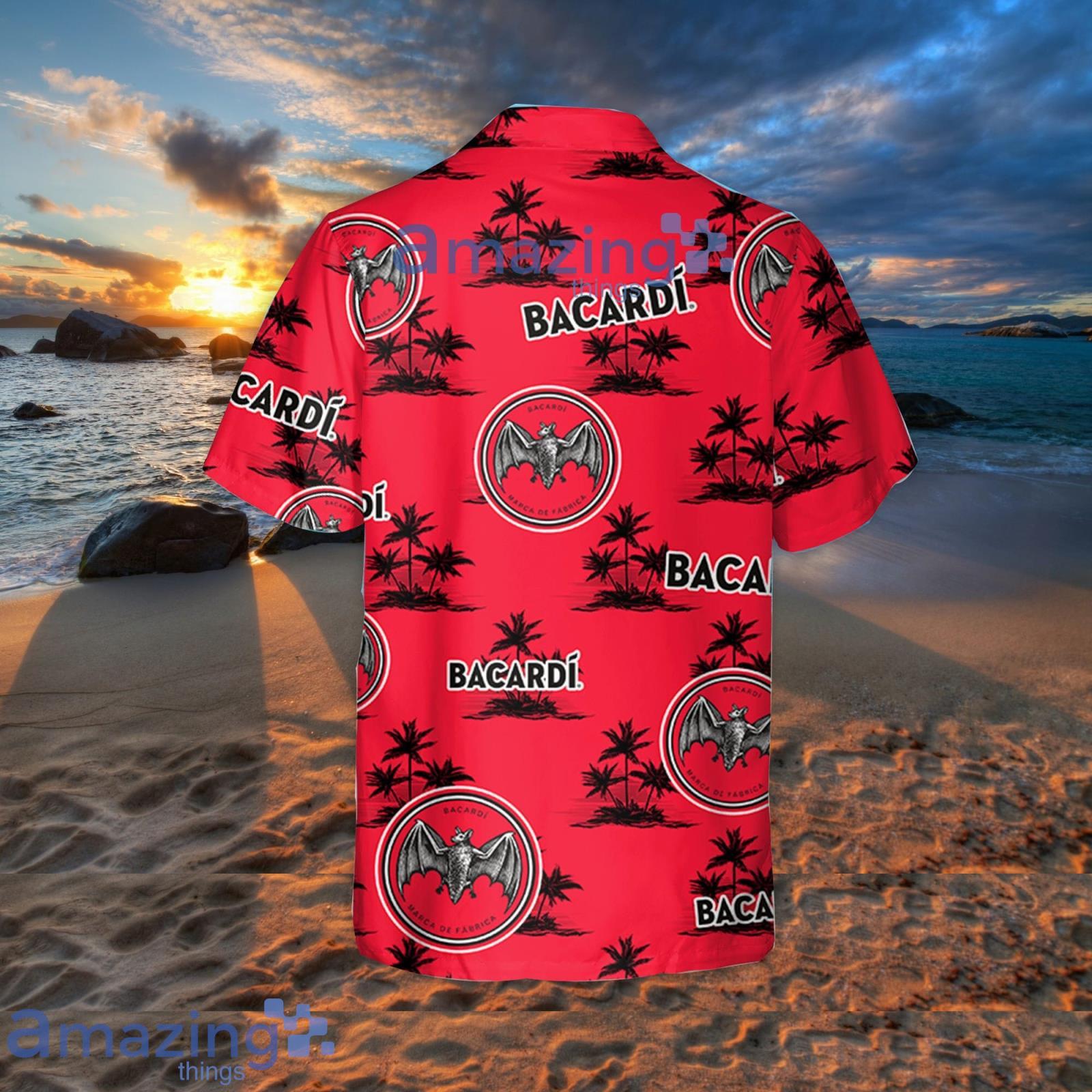 Bacardi Coconut Island Pattern Hawaiian Shirt Summer Gift For Beer Lover image Bacardi Coconut Island Pattern Hawaiian Shirt Summer Gift For Beer Lover Product Photo 3
