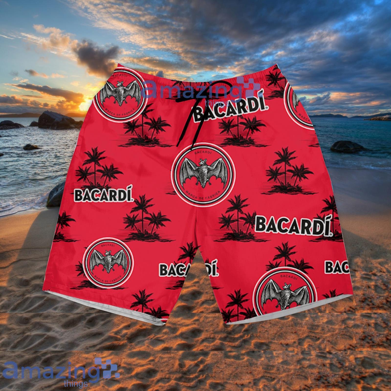 Bacardi Coconut Island Pattern Hawaiian Shirt Summer Gift For Beer Lover image Bacardi Coconut Island Pattern Hawaiian Shirt Summer Gift For Beer Lover Product Photo 4