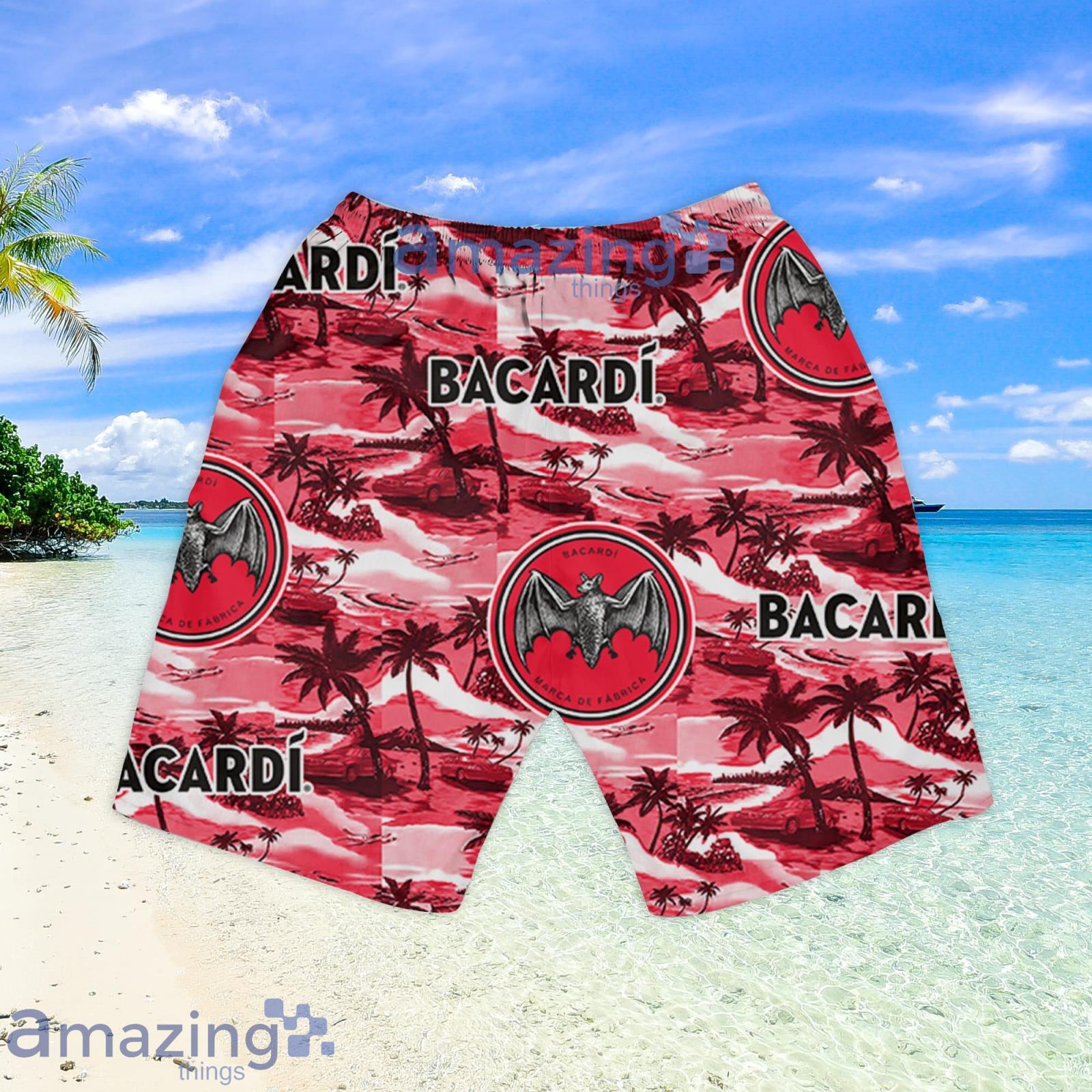 Bacardi Sea Island Pattern Hawaiian Shirt Summer Gift For Beer Lover image Bacardi Sea Island Pattern Hawaiian Shirt Summer Gift For Beer Lover Product Photo 5