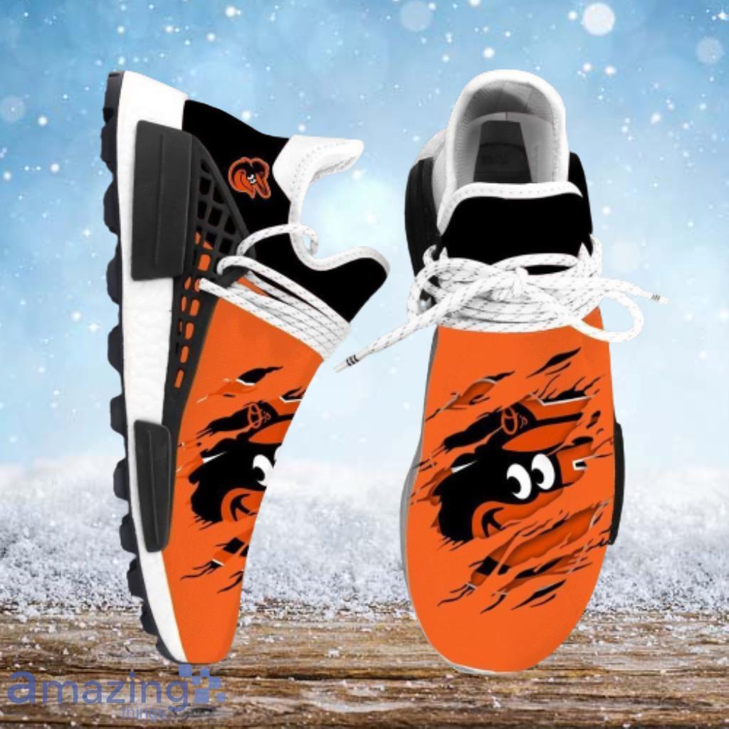 Baltimore Orioles MLB NMD Human Race Shoes Sneakers - Baltimore Orioles MLB NMD Human Race Shoes Sneakers