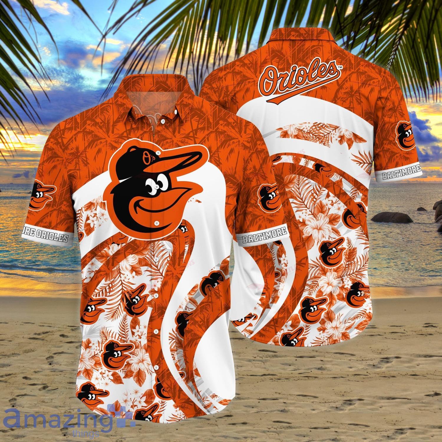 MLB Baltimore Orioles Tropical Hibiscus Hawaiian Shirt For Sport Fans