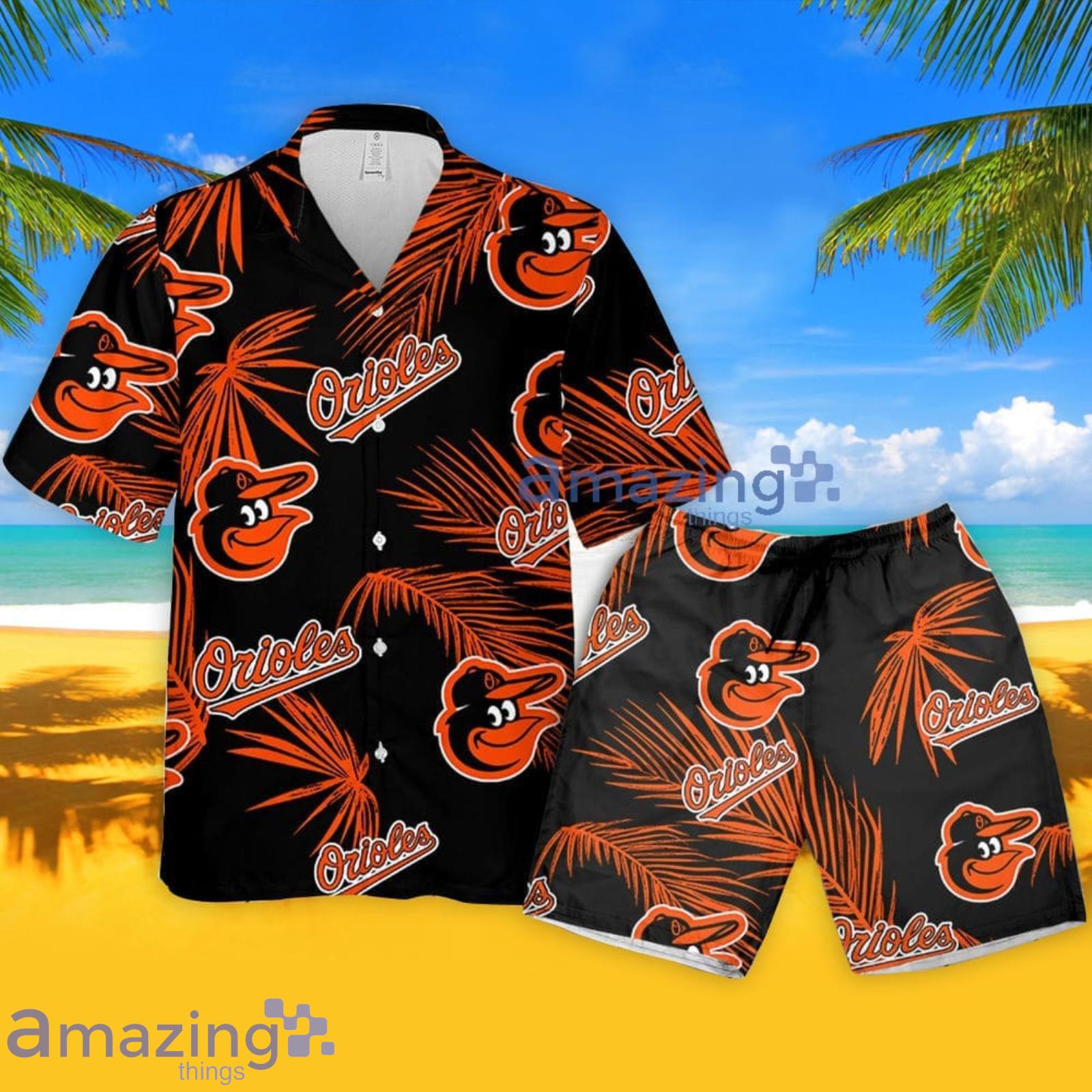 Baltimore Orioles MLB Hawaiian Shirt, Palm Leaves Pattern Trendy