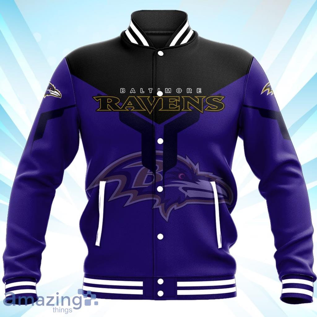 Baltimore Ravens Baseball Jacket Drinking style NFL For Fans - Baltimore Ravens Baseball Jacket Drinking style NFL For Fans