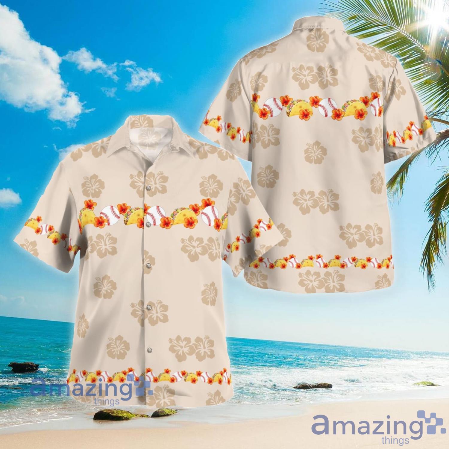 Baseball Tacos Aloha Short Sleeve Hawaiian Shirt Summer Gift Product Photo 1