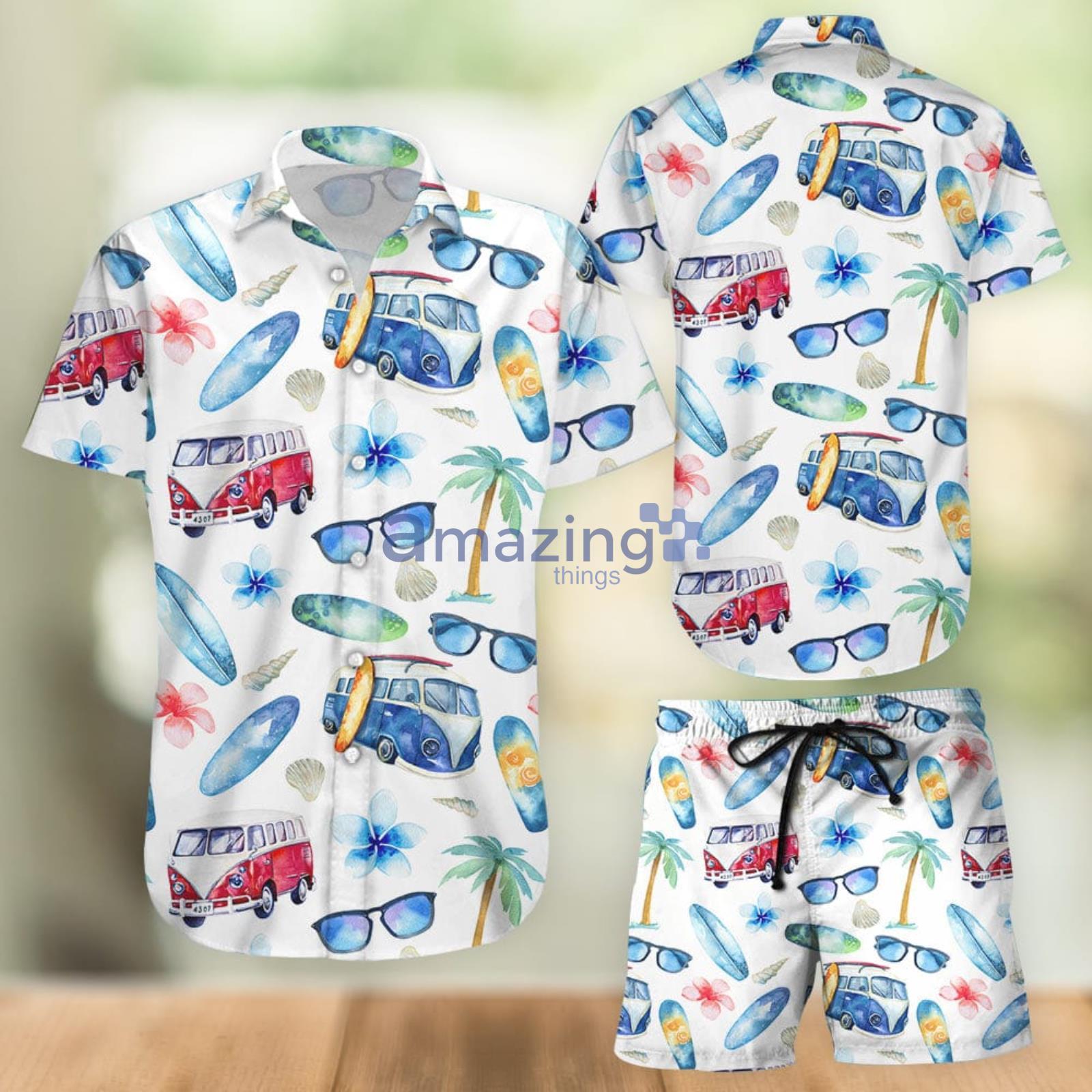 Beach Combo Hawaiian Shirt And Shorts Summer Set Holiday Gift Product Photo 1