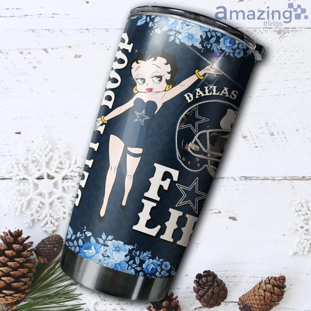 Betty Boop Dallas Cowboys NFL Tumbler For Fans