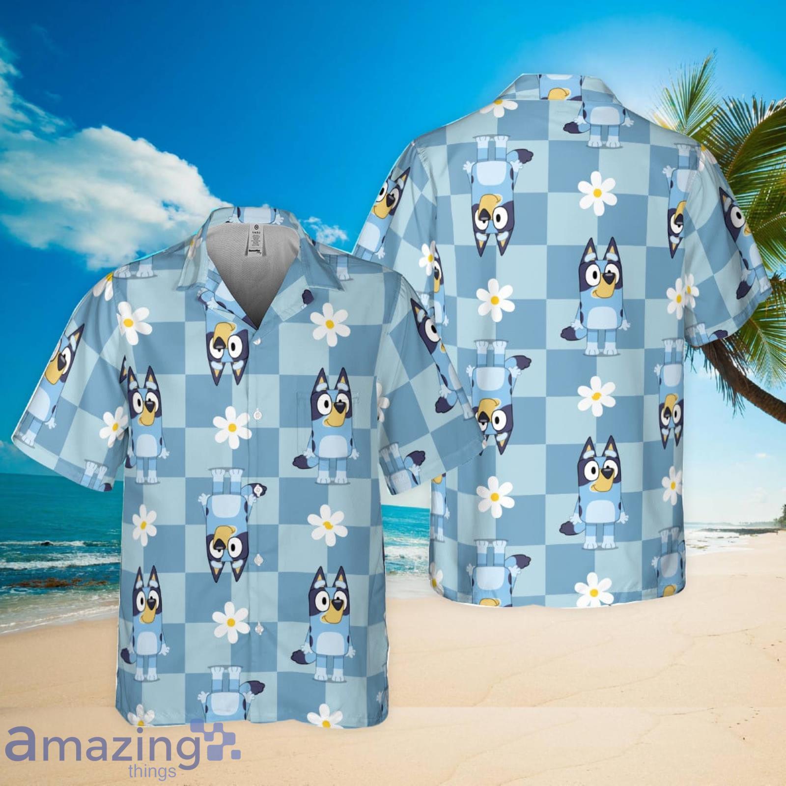 Bluey Dad Hawaiian Shirt Summer Beach Shirt Product Photo 1