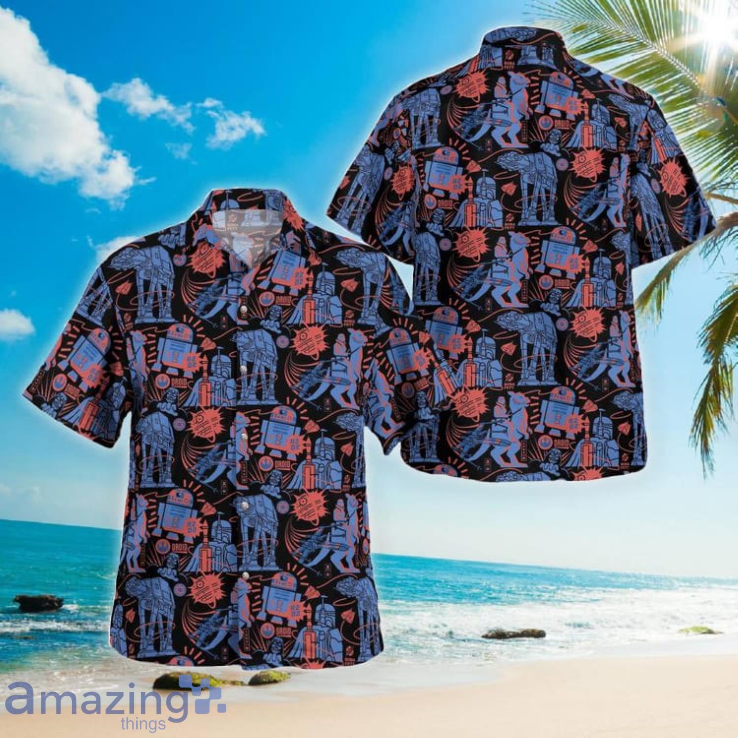 Boba Fett – R2d2 Star Wars Aloha Summer Gift Hawaiian Shirt Product Photo 1