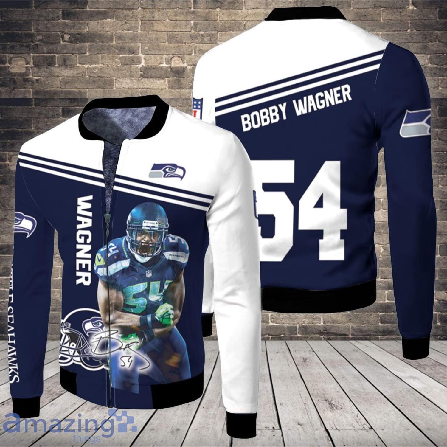 Bobby Wagner Seattle Seahawks 3D All Over Printed Fleece Bomber Jacket