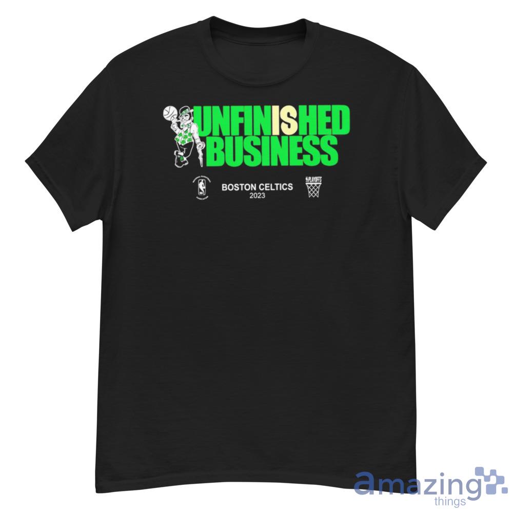 Boston Celtics Nba Unfinished Business 2023 Trending T-Shirt For Men And Women - G500 Men’s Classic T-Shirt