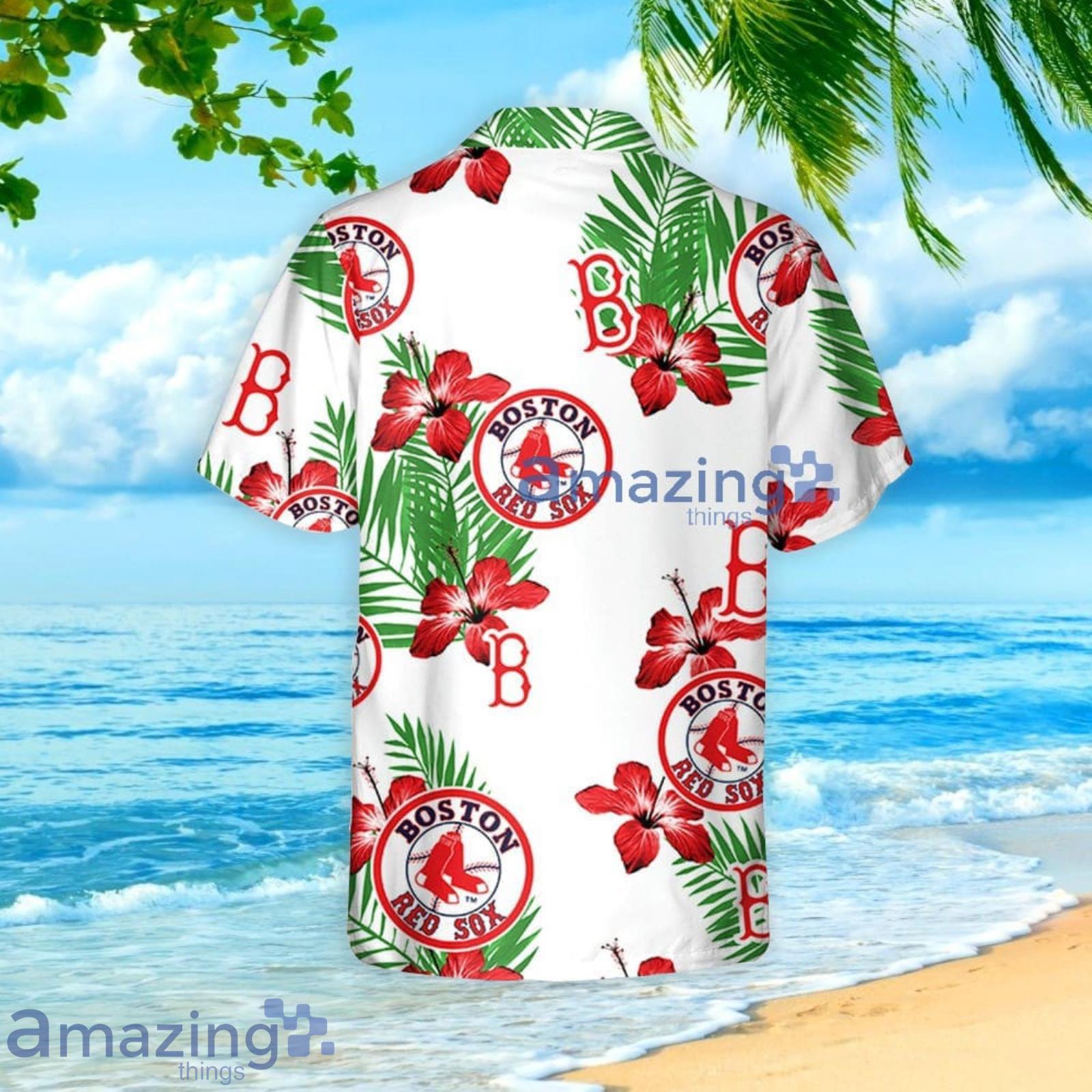 Boston Red Sox Hibiscus Summer Set Hawaiian Shirt And Shorts