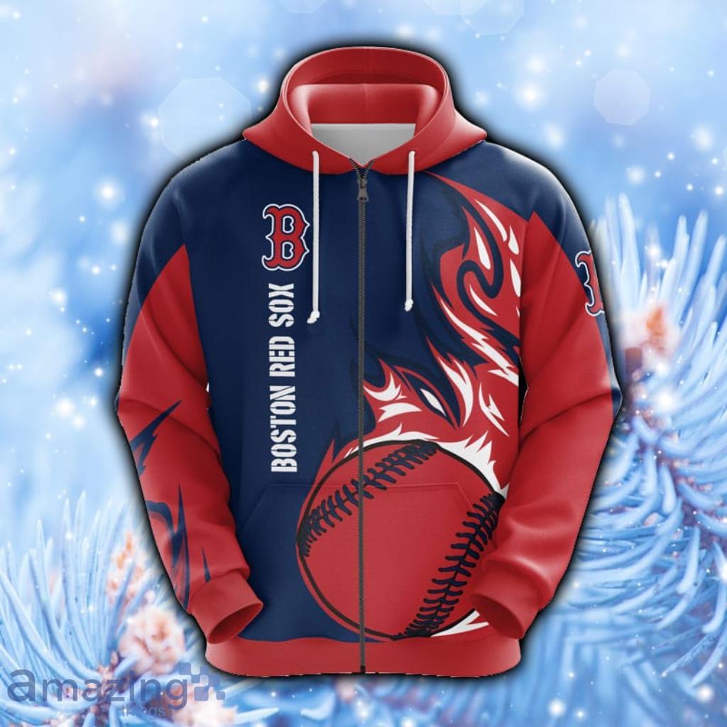Boston Red Sox MLB Unisex Hoodie, Zip  Hoodie 3D All Over Print - 1