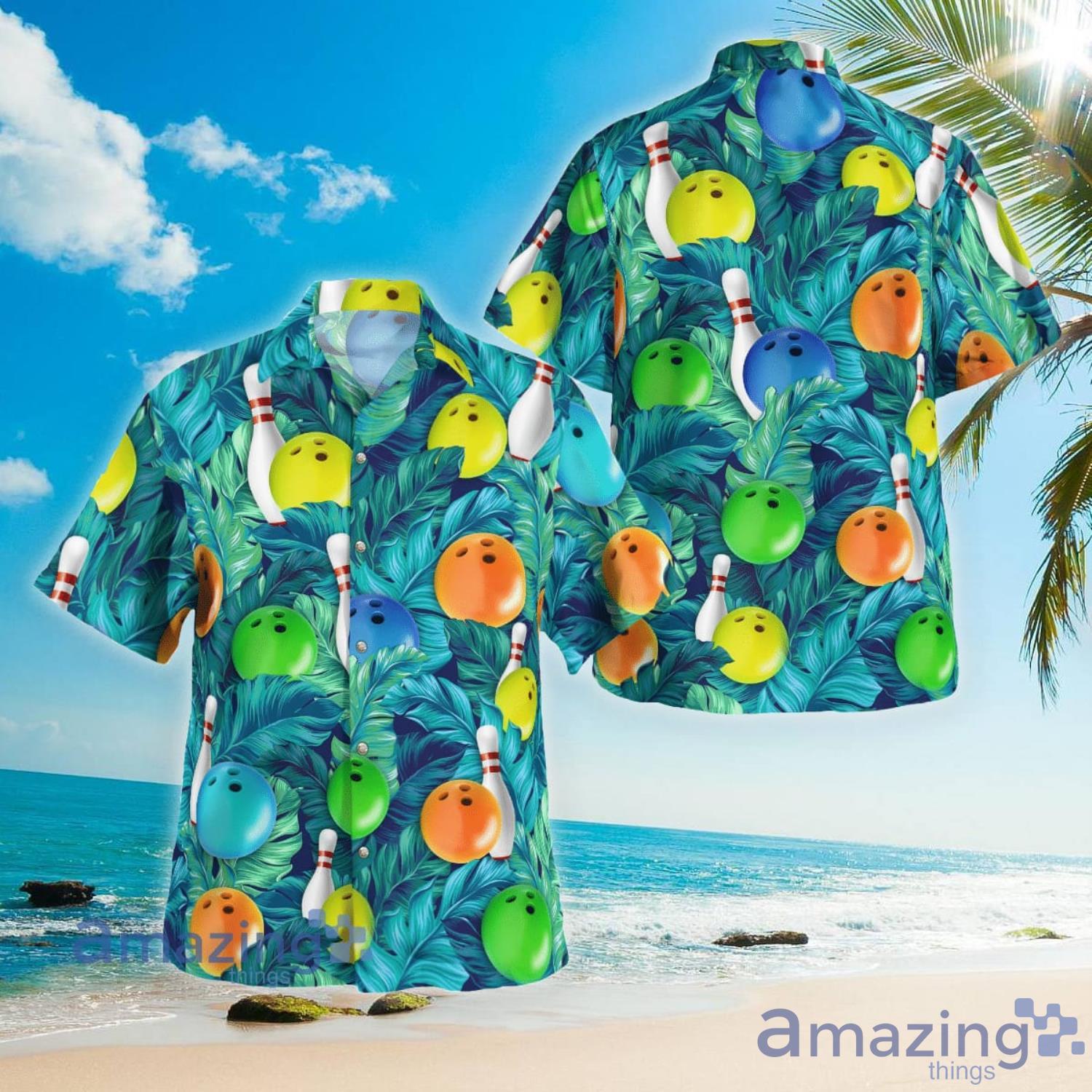 Bowling Tropical Aloha Short Sleeve Hawaiian Shirt Summer Gift Product Photo 1