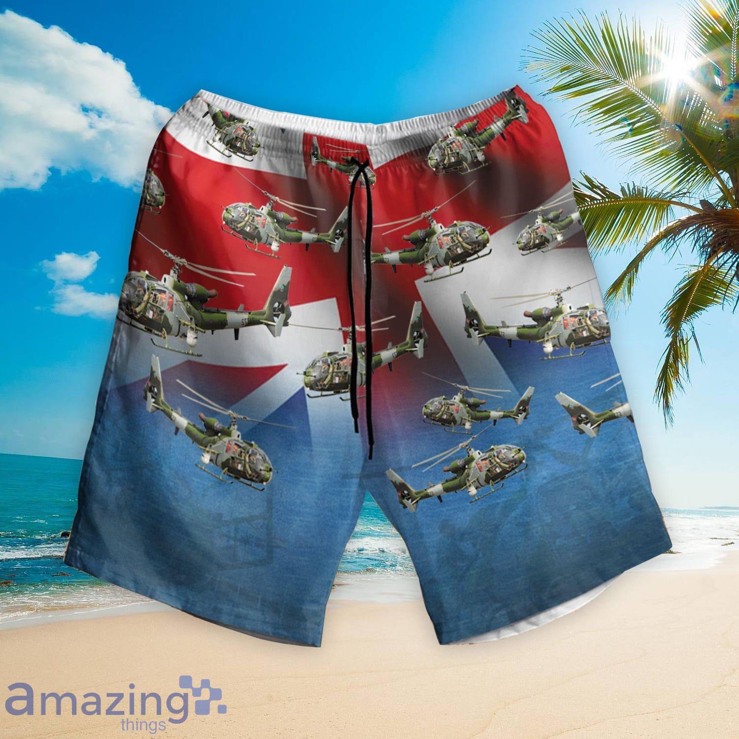 British Army Aérospatiale Gazelle Hawaiian Shirt And Shorts Summer Gift image British Army Aérospatiale Gazelle Hawaiian Shirt And Shorts Summer Gift Product Photo 2
