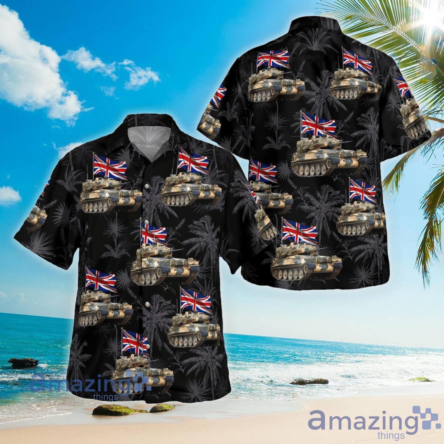 British Army FV107 Scimitar Aloha Short Sleeve Hawaiian Shirt Summer Gift Product Photo 1