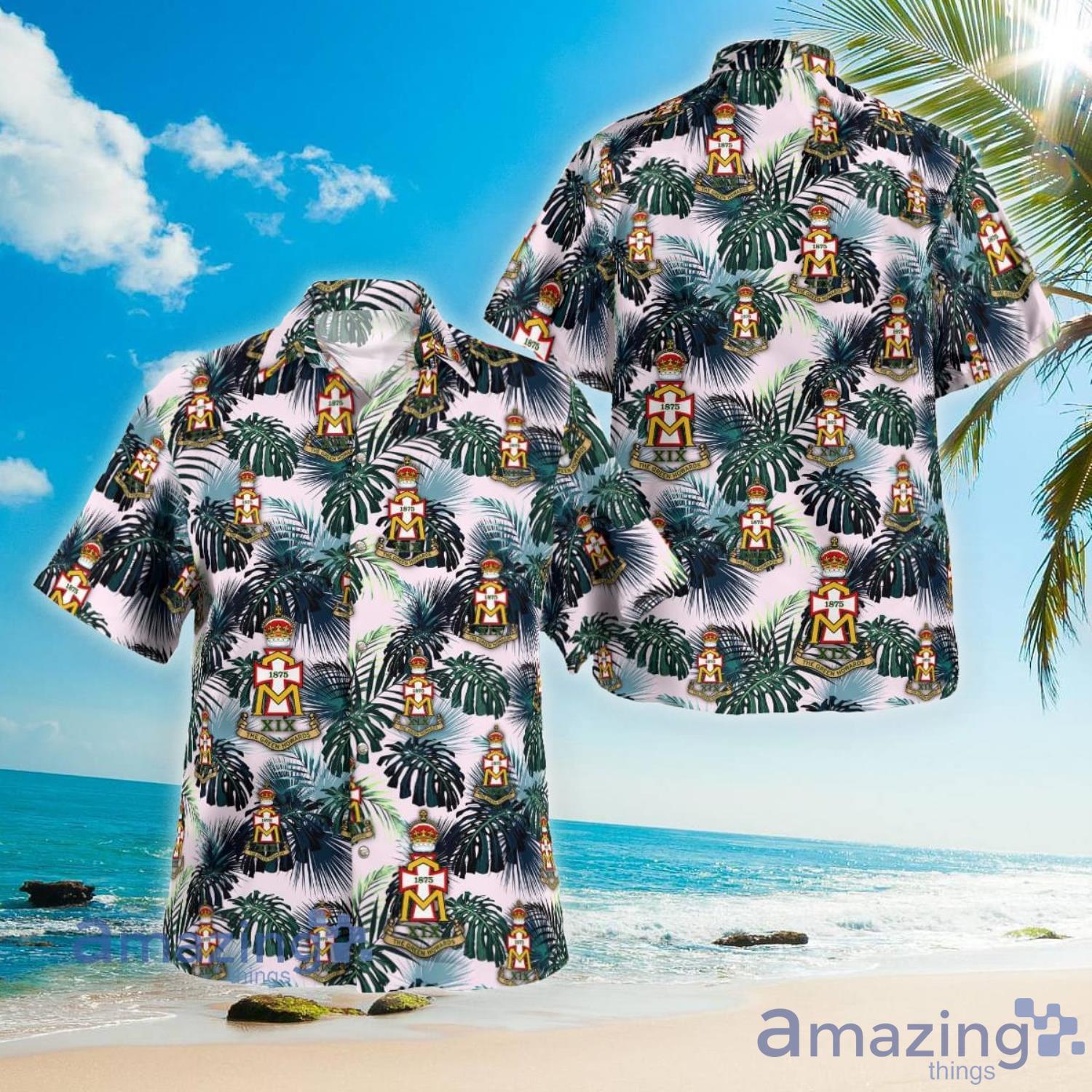 British Army Green Howards Aloha Short Sleeve Hawaiian Shirt Summer Gift Product Photo 1