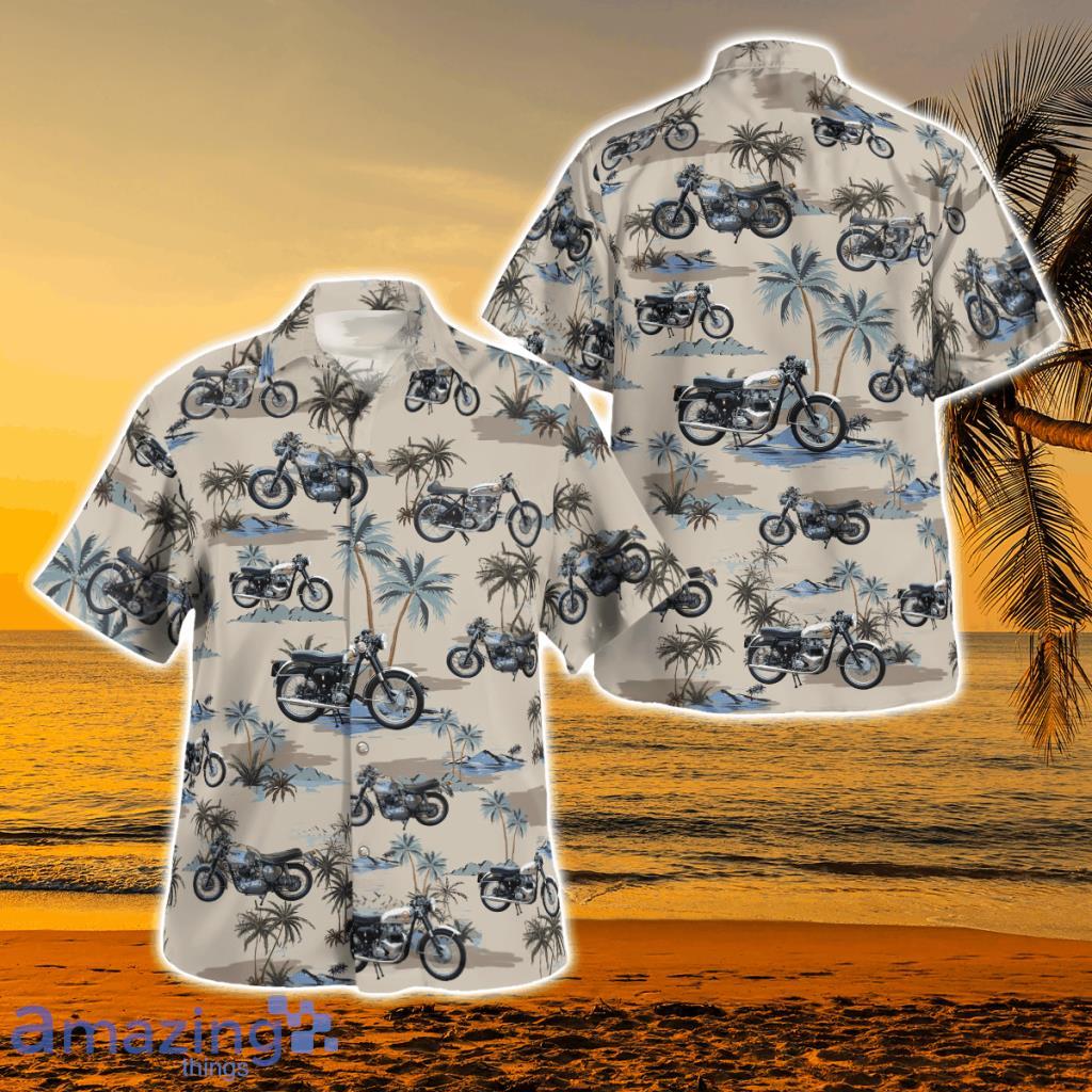 Bsa Gold Star Classic Motorcycle Hawaiian Shirt - Bsa Gold Star Classic Motorcycle Hawaiian Shirt