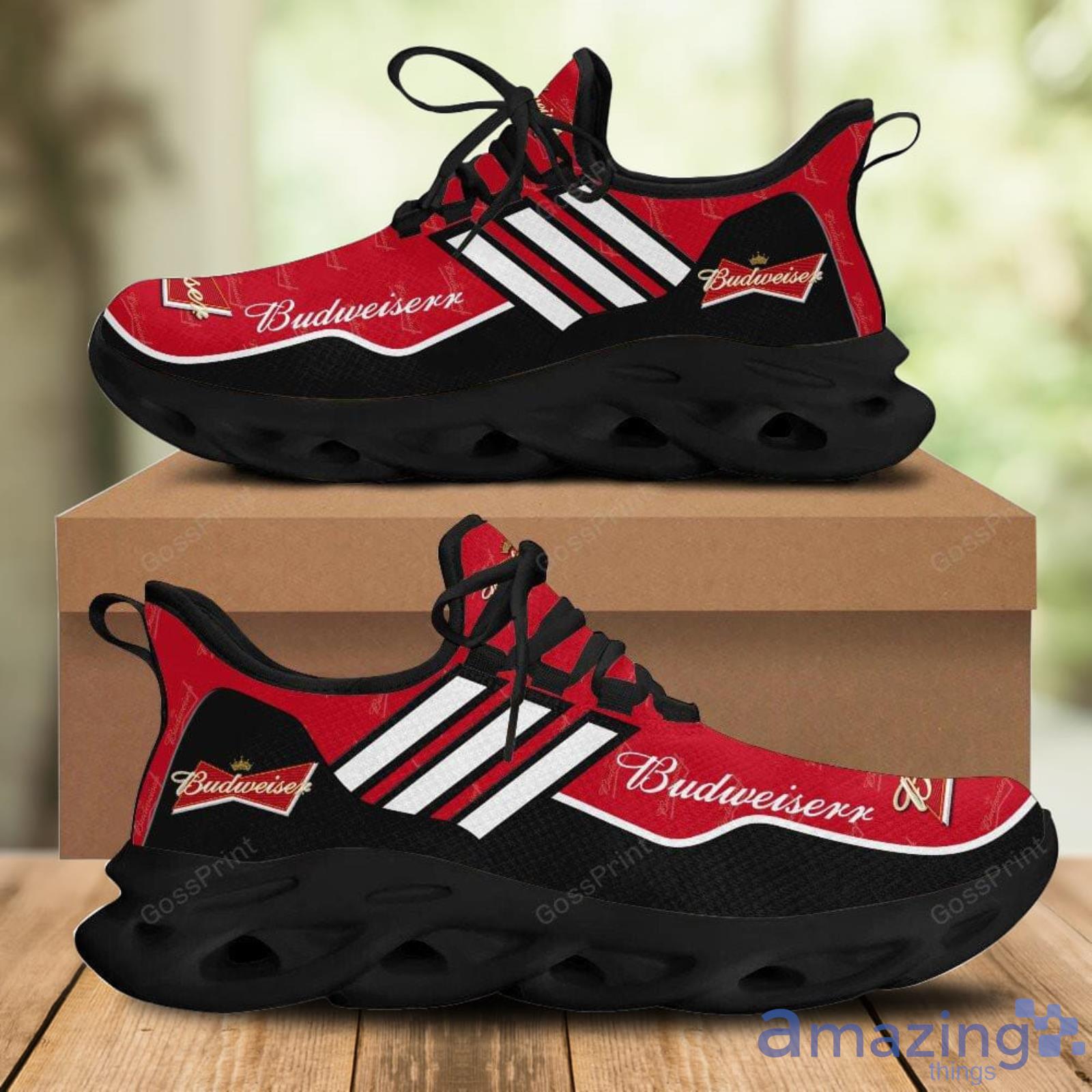 Budweiser White Striped Men And Women Running Sneakers Max Soul Shoes Product Photo 1