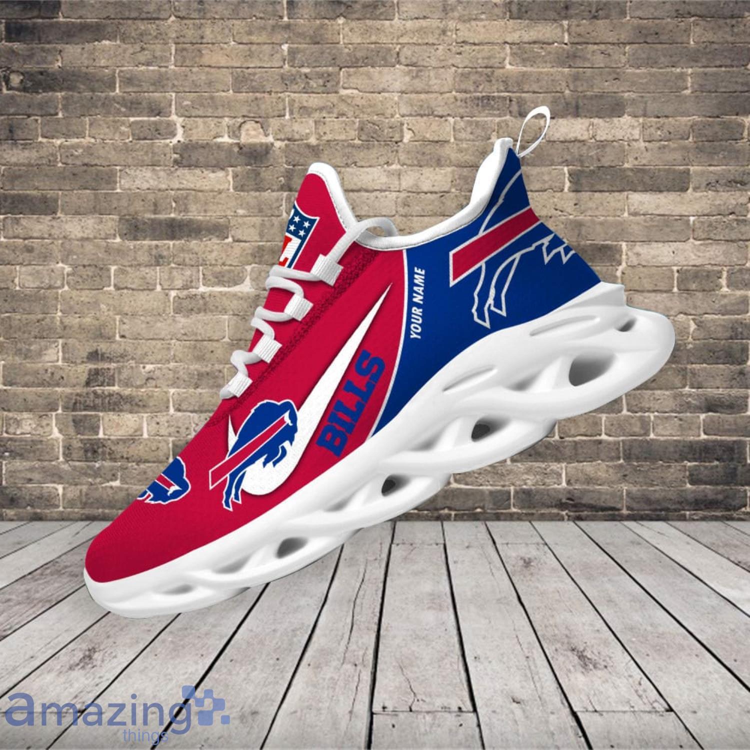 Buffalo Bills Custom Name 2023 NFL Max Soul Shoes For Men And Women