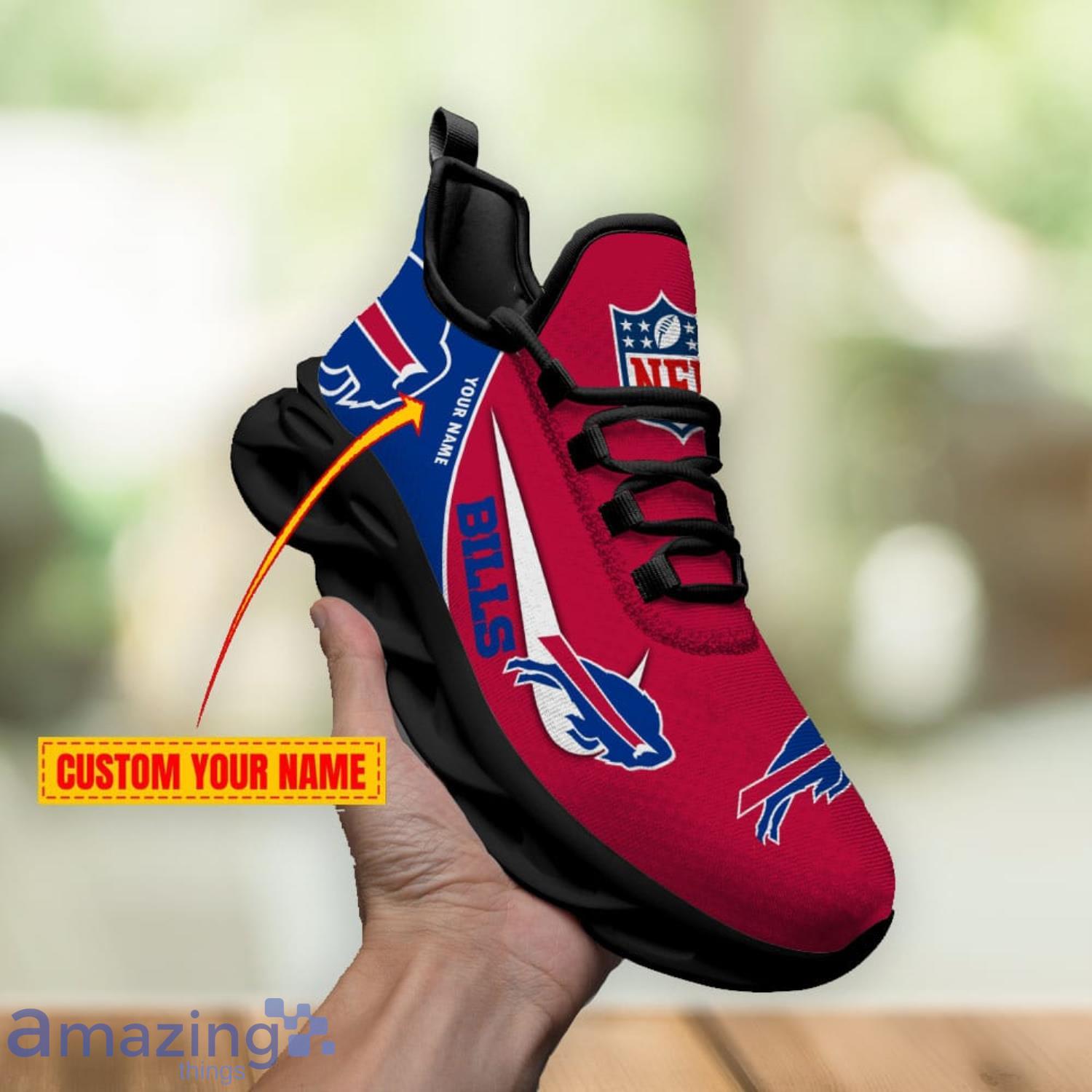 Buffalo Bills Custom Name 2023 NFL Max Soul Shoes For Men And Women