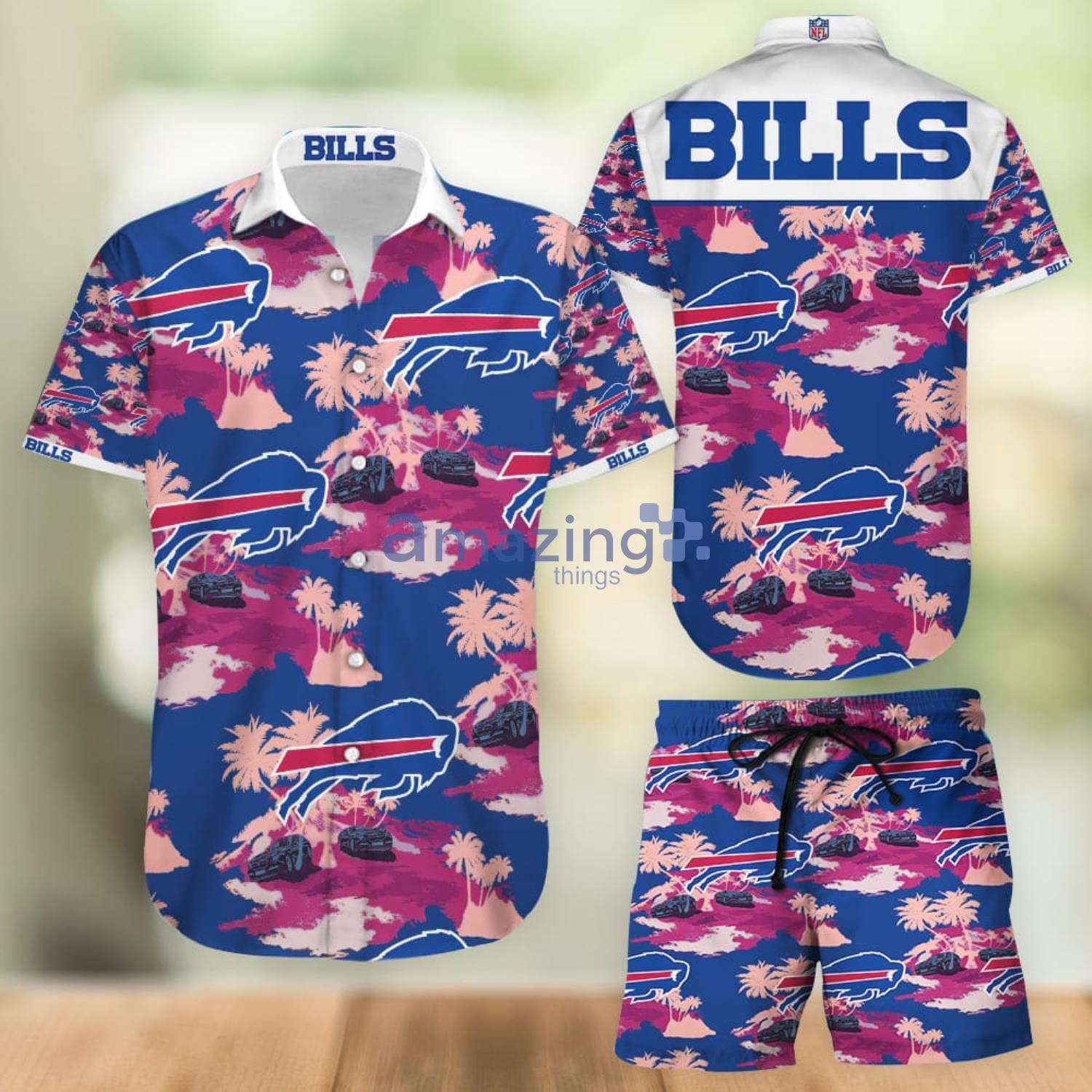 Buffalo Bills Fans Vintage Hawaiian Shirt And Shorts Gift For Summer Vacation Product Photo 1