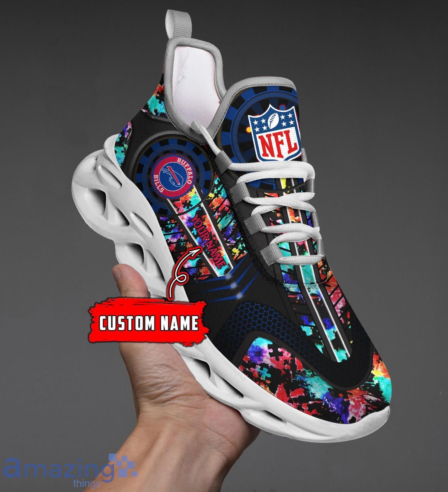 Buffalo Bills NFL Autism Custom Name Max Soul Shoes Running Sneakers For Fans image Buffalo Bills NFL Autism Custom Name Max Soul Shoes Running Sneakers For Fans Product Photo 7