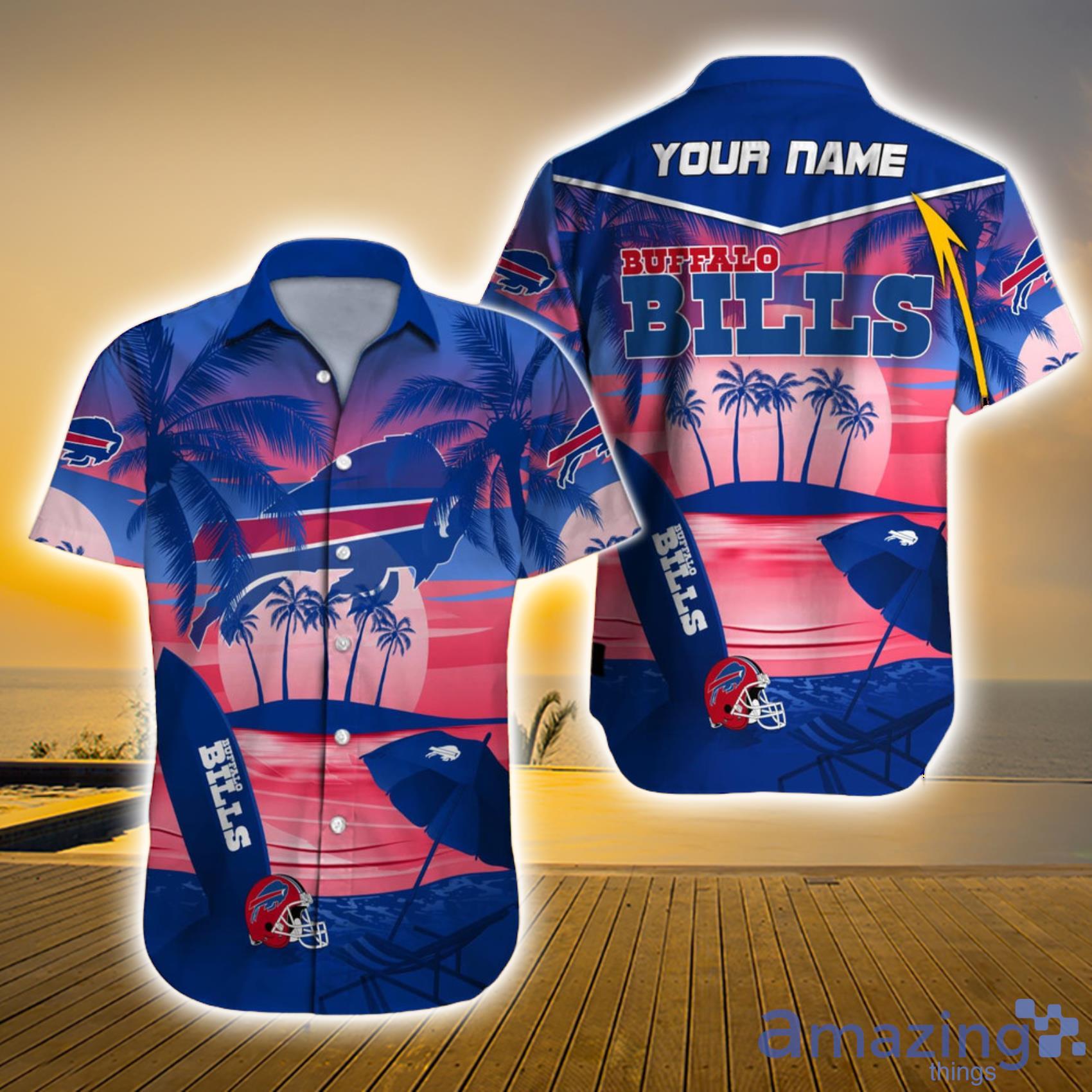 Buffalo Bills NFL Custom Name Hawaiian Shirt