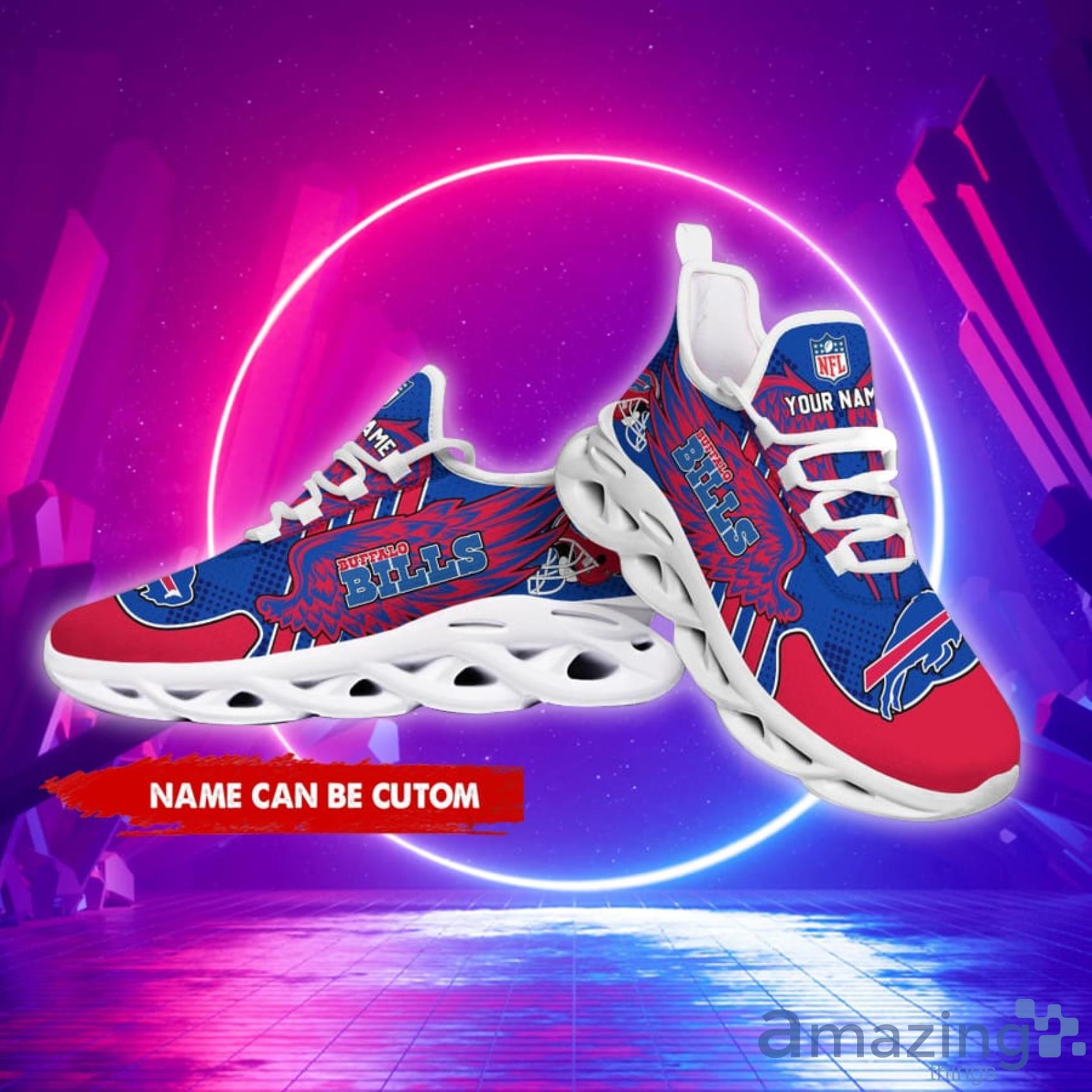 Buffalo Bills Personalized Name NFL Max Soul Shoes Men And Women