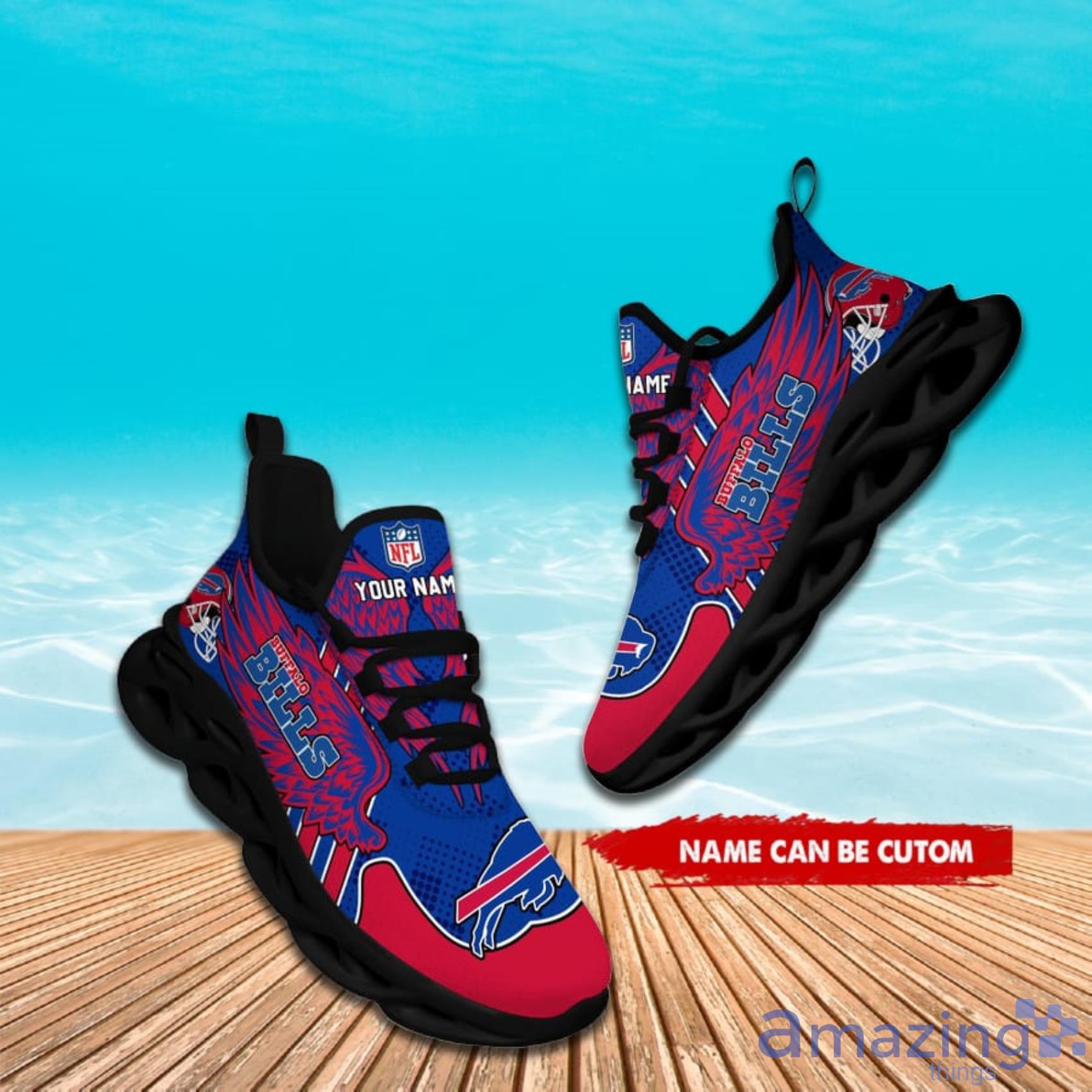 Buffalo Bills NFL Max Soul Shoes Custom Name For Men Women