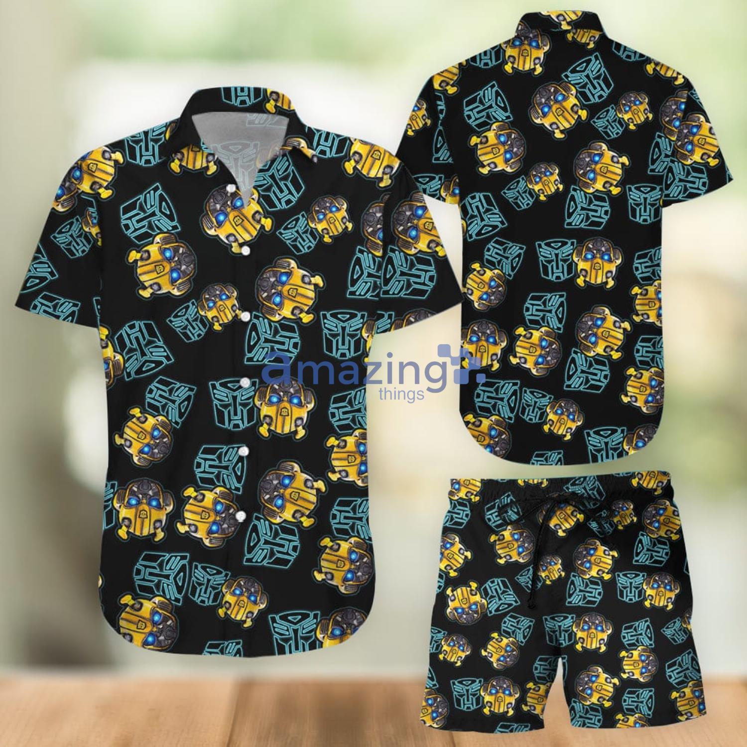 Bumblebee transformer Aloha Combo Hawaiian Shirt And Shorts Gift For Summer Vacation Product Photo 1 Bumblebee transformer Aloha Combo Hawaiian Shirt And Shorts Gift For Summer Vacation Product Photo 1