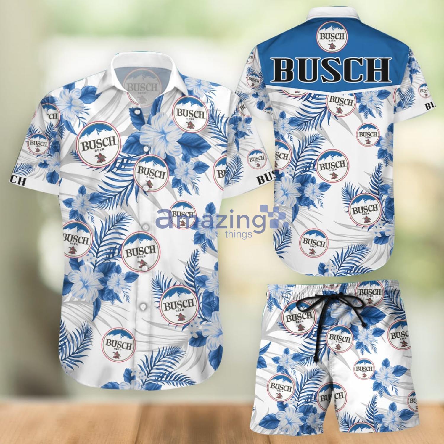 Busch Aloha Combo Hawaiian Shirt And Shorts Gift For Summer Vacation Product Photo 1