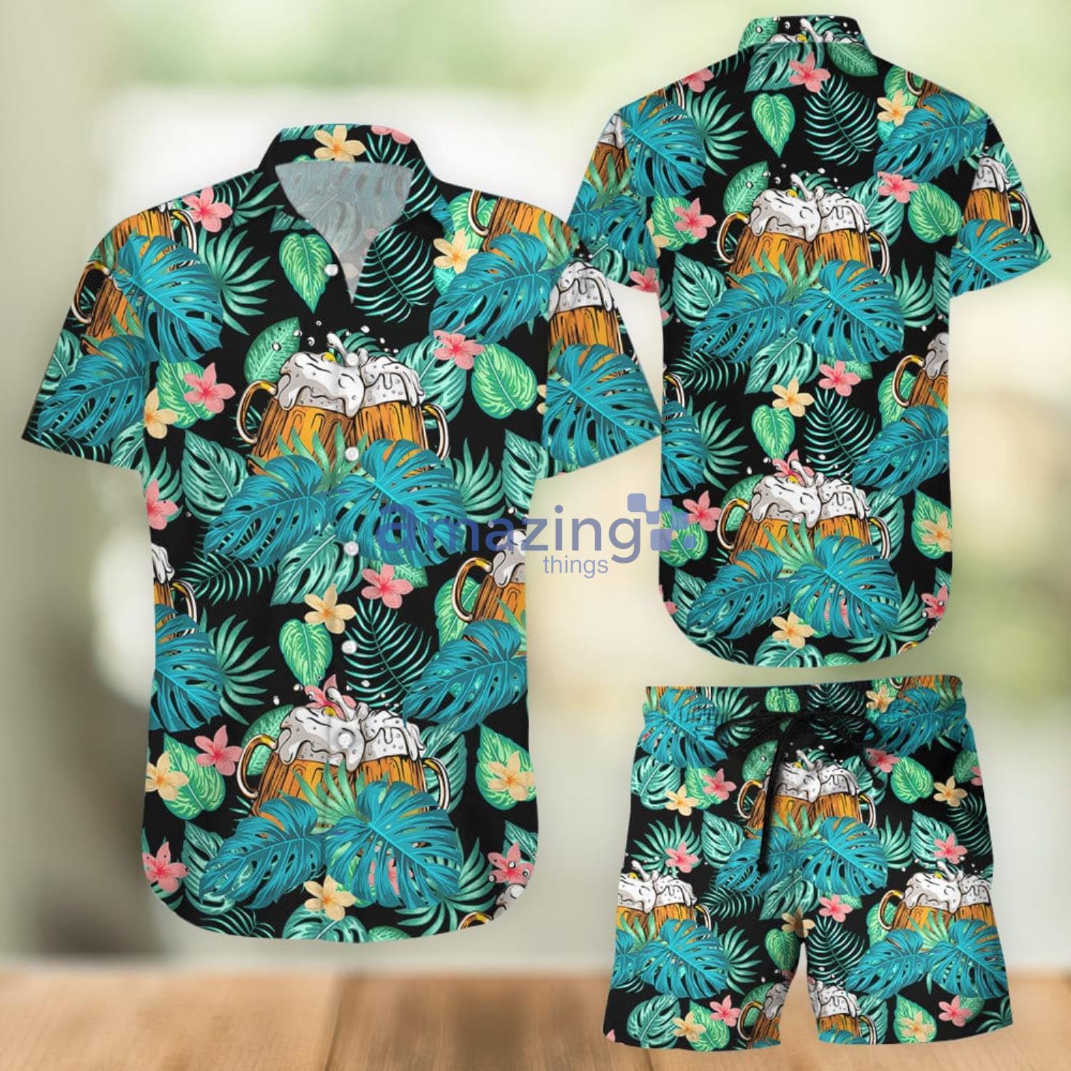 Buy Beer Tropical Aloha Combo Hawaiian Shirt And Shorts Gift For Summer Vacation Product Photo 1