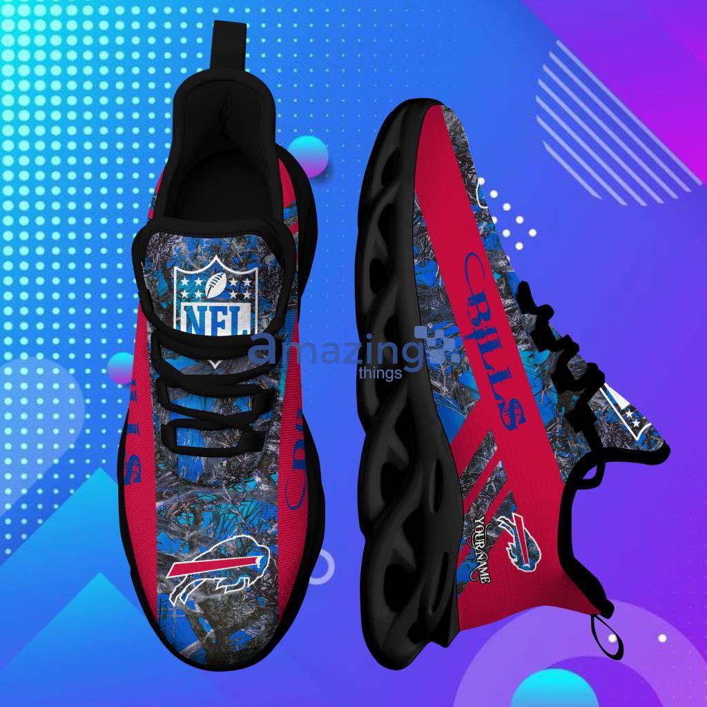 Buffalo Bills Camo Camouflage Design Running Sneaker Max Soul