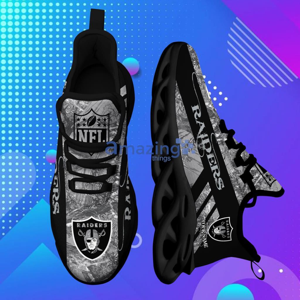 NFL Las Vegas Raiders Camo Black Max Soul Sneakers Sport Shoes - T-shirts  Low Price