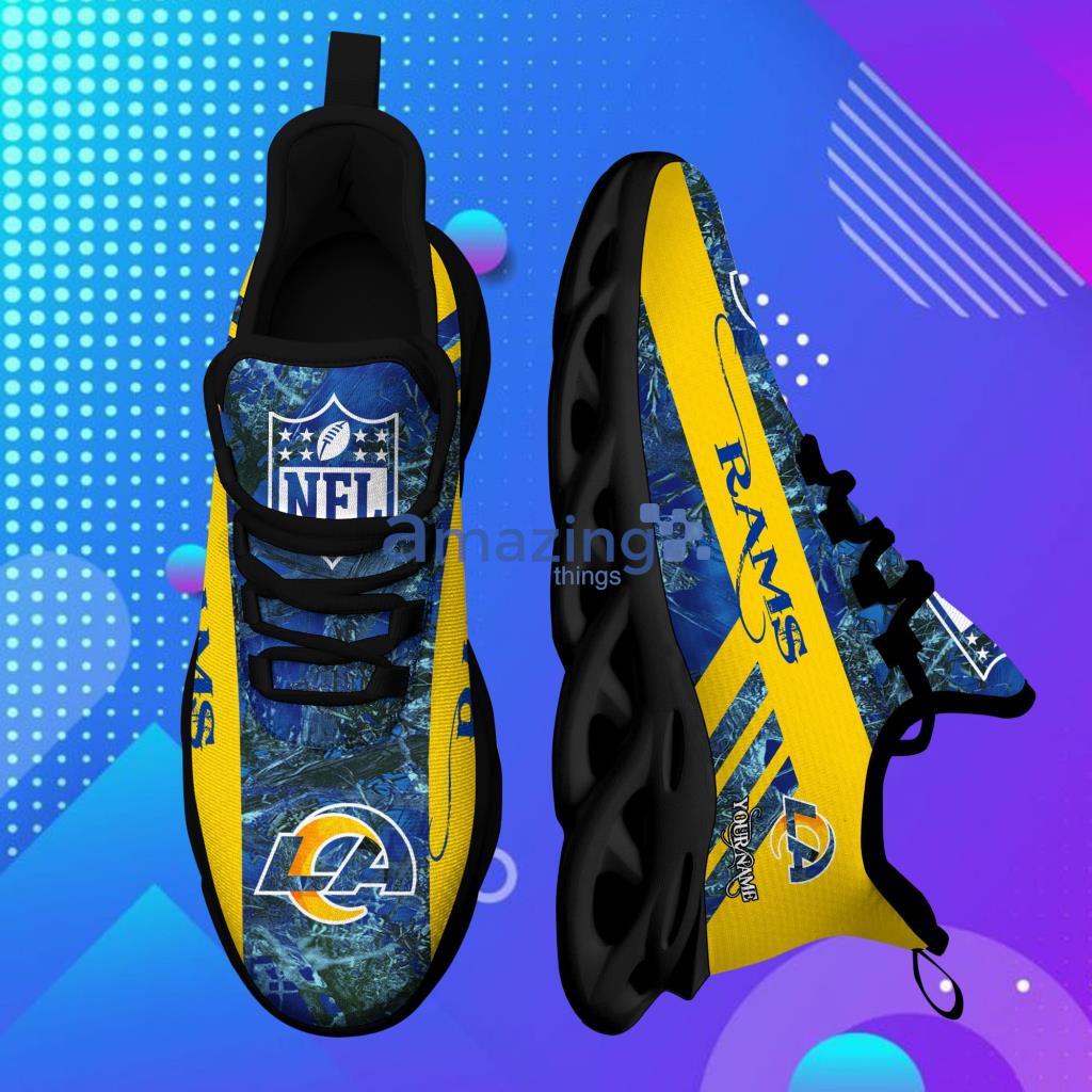 Camo Hunting Style NFL Los Angeles Rams Personalized Max Soul Shoes For Men And Women - 4