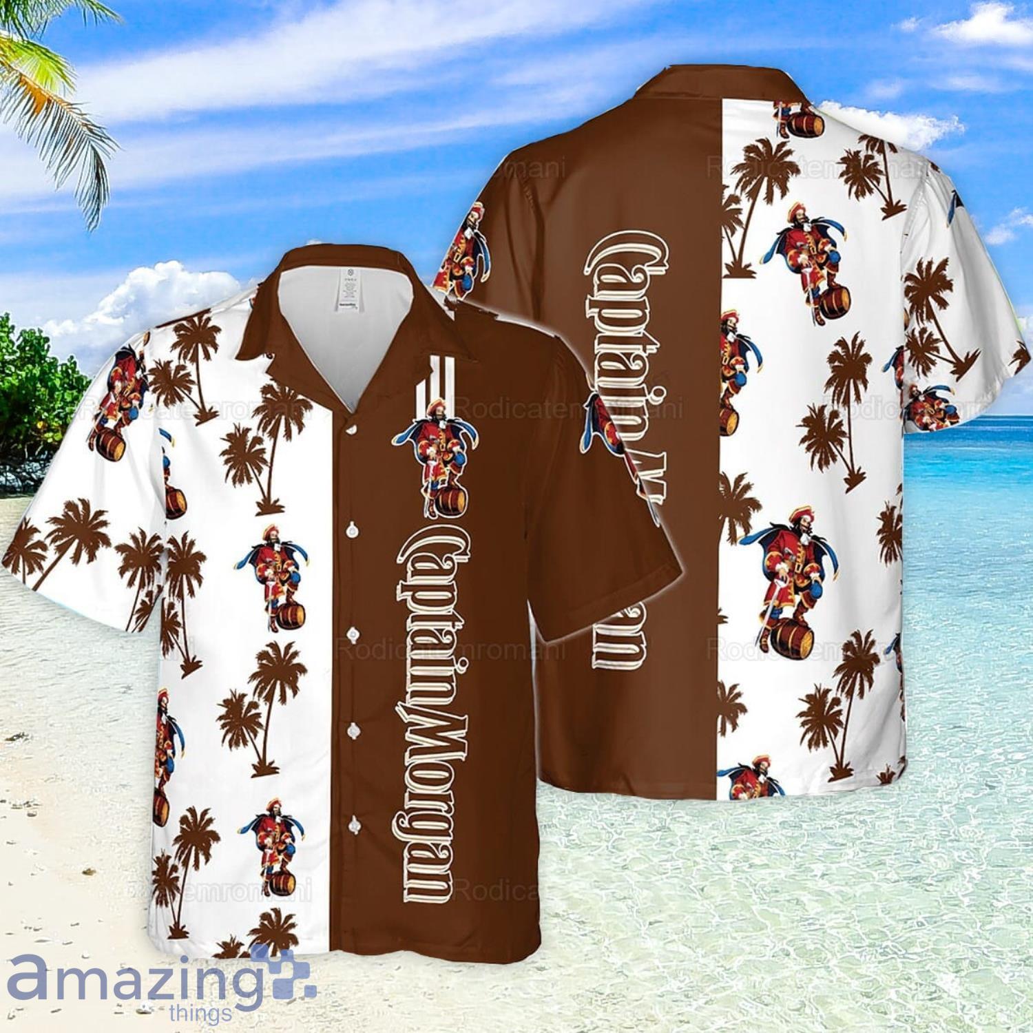 Captain Morgan Coconut Pattern Aloha Hawaiian Shirt Beer Lover Gift Product Photo 1
