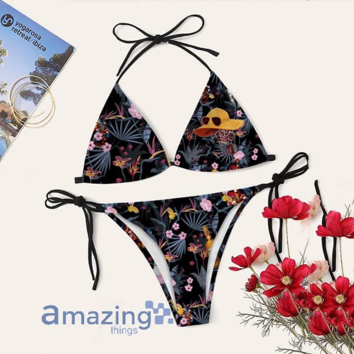 Captain Morgan Night Tropical String Bikini Swimsuit Summer Gift Product Photo 1