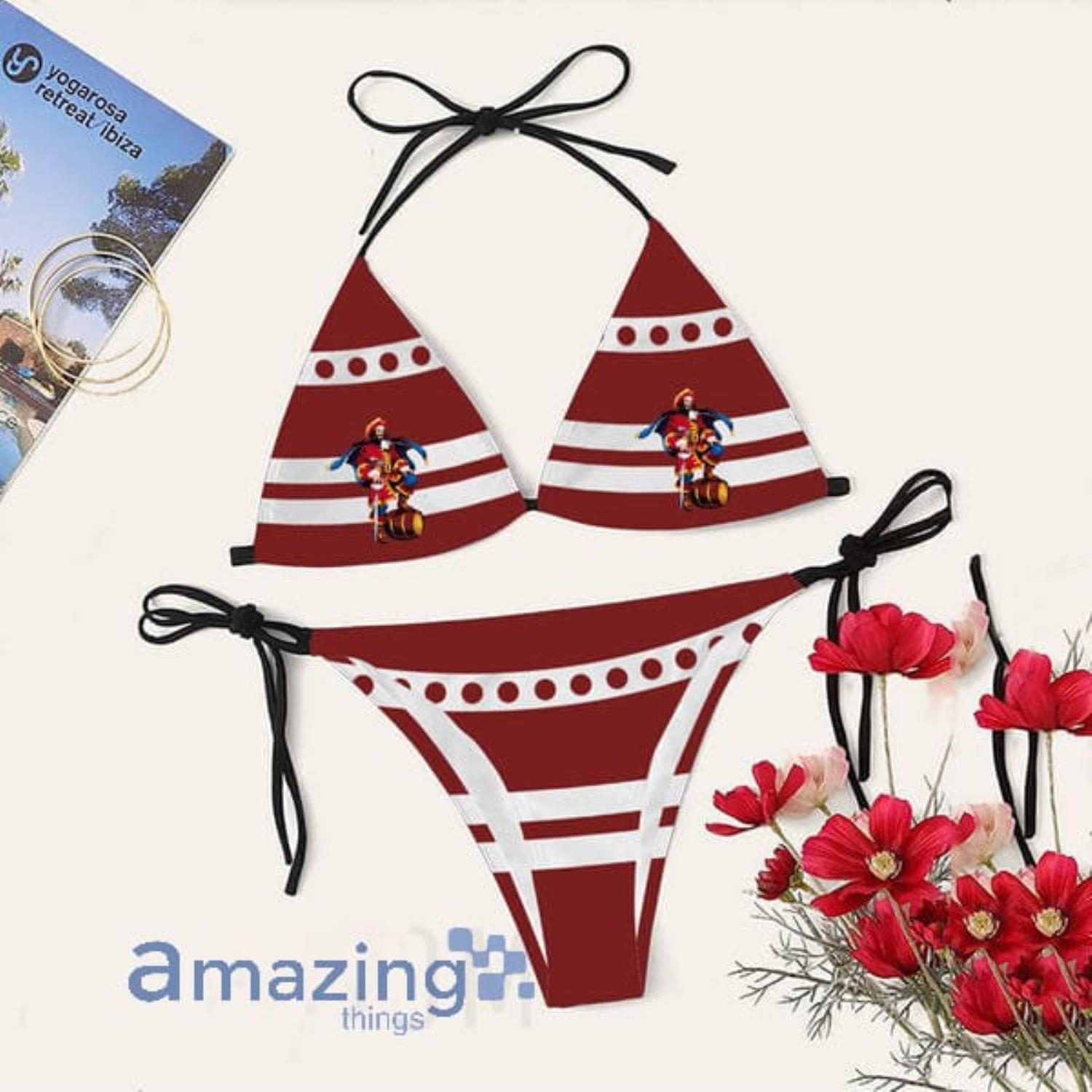 Captain Morgan Triangle String Bikini Swimsuit Summer Gift Product Photo 1 Captain Morgan Triangle String Bikini Swimsuit Summer Gift Product Photo 1