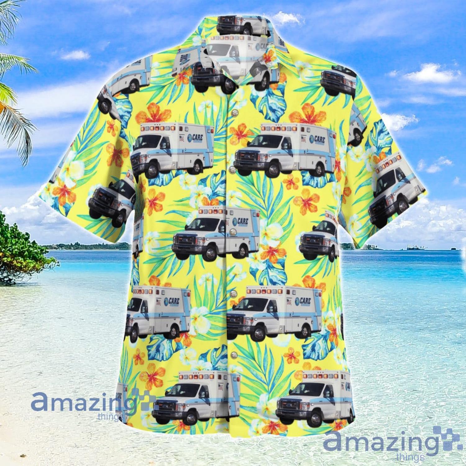Care Ambulance Service California Aloha Hawaiian Shirt Summer Gift image Care Ambulance Service California Aloha Hawaiian Shirt Summer Gift Product Photo 2