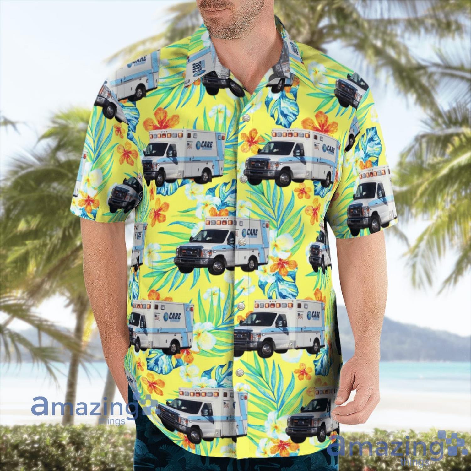Care Ambulance Service California Aloha Hawaiian Shirt Summer Gift image Care Ambulance Service California Aloha Hawaiian Shirt Summer Gift Product Photo 3