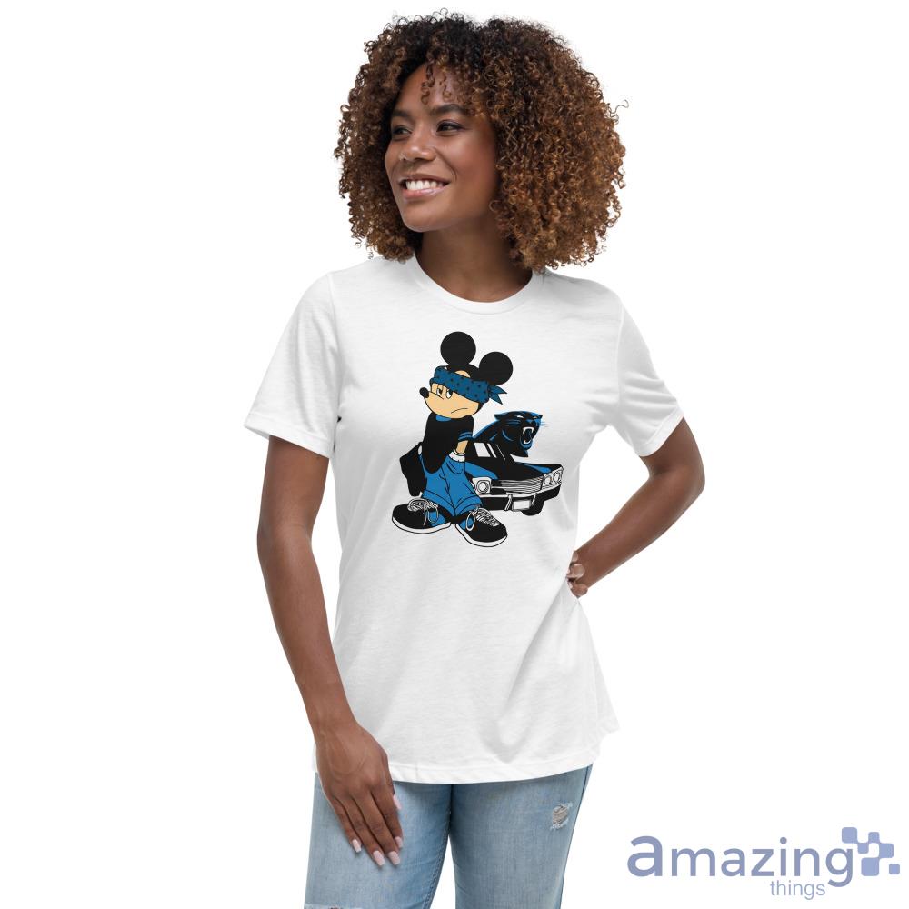 Carolina Panthers Mickey Mouse With Throw And Jersey On