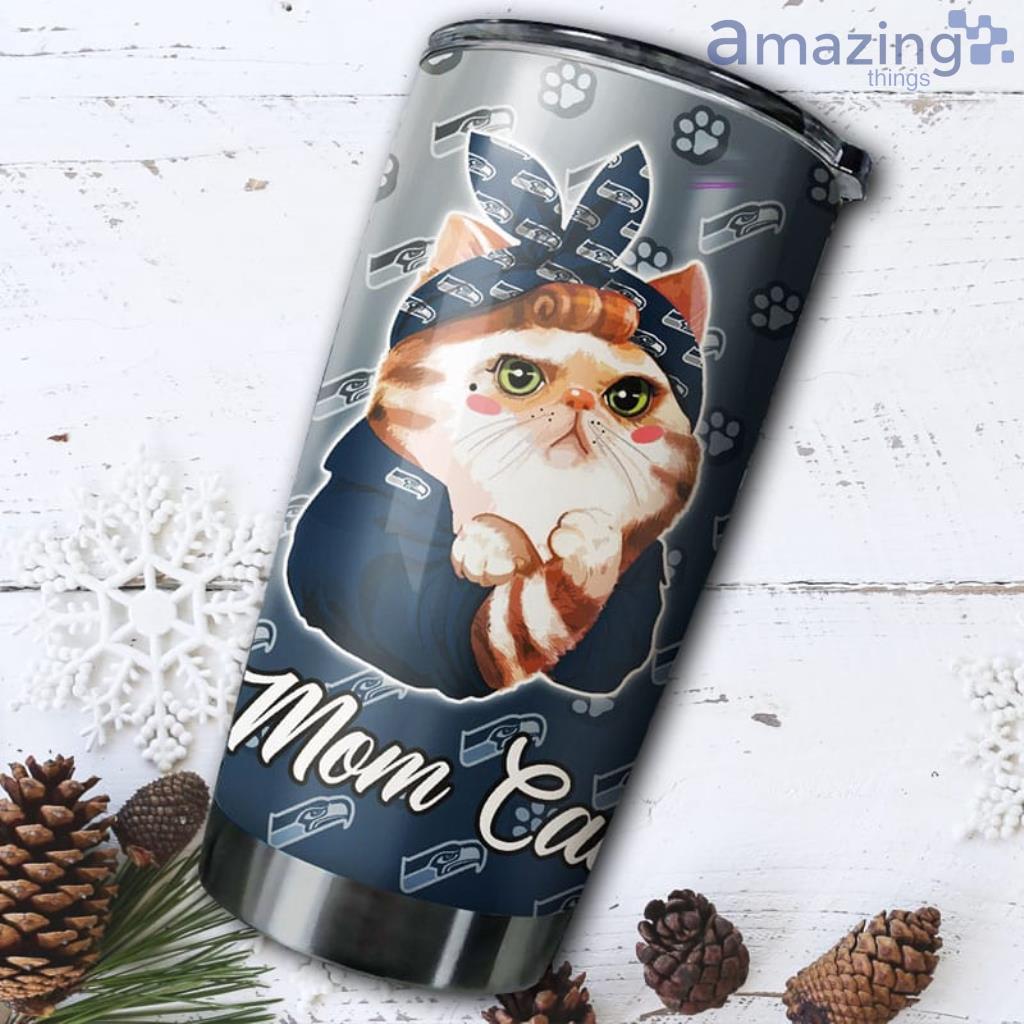 Cat Mom Seattle Seahawks NFL Tumbler For Fans