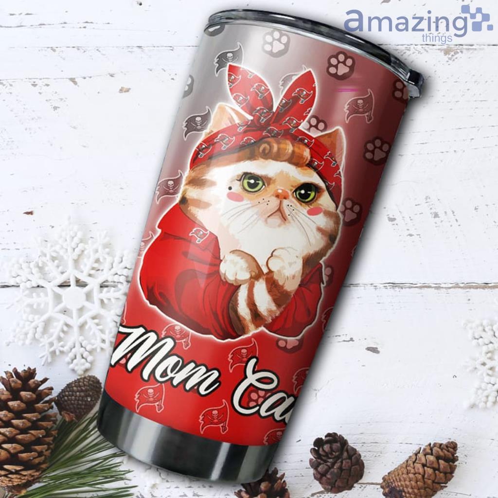 Cat Mom Tampa Bay Buccaneers NFL Tumbler For Fans - Cat Mom Tampa Bay Buccaneers NFL Tumbler For Fans