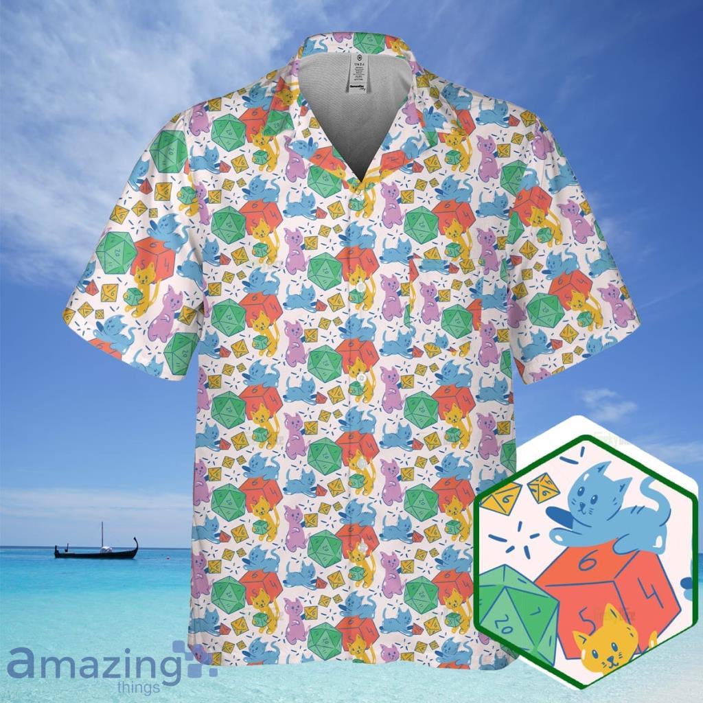 Cat Rolling Dice Hawaiian Shirt For Men And Women - Cat Rolling Dice Hawaiian Shirt For Men And Women