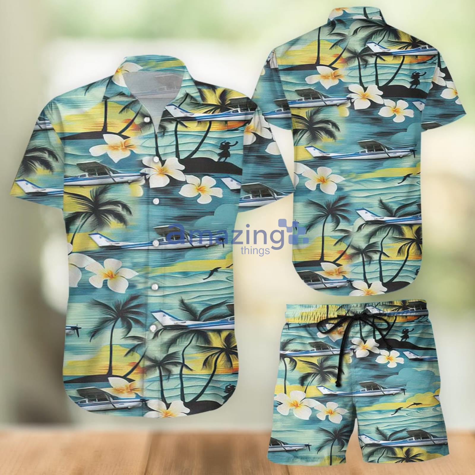 Cessna 210 Centurion Combo Hawaiian Shirt And Shorts Summer Set Holiday Gift Product Photo 1